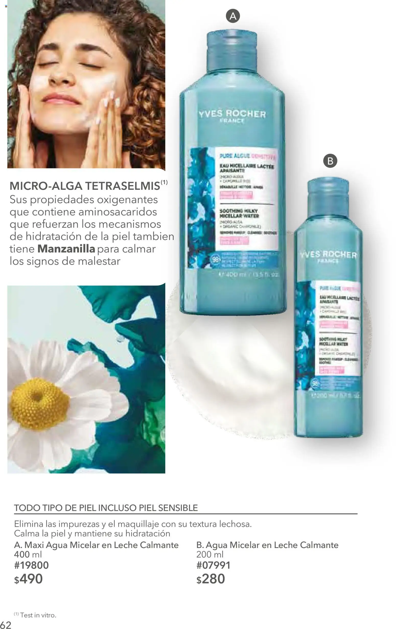 Nuevas ofertas de Yves Rocher válidas en toda la República Mexicana desde el 12.05.2026. ¡Encuentra las mejores ofertas en Yves Rocher campaña 7 2026! | Página: 62 | Productos: Agua, Leche, Maquillaje, Agua micelar