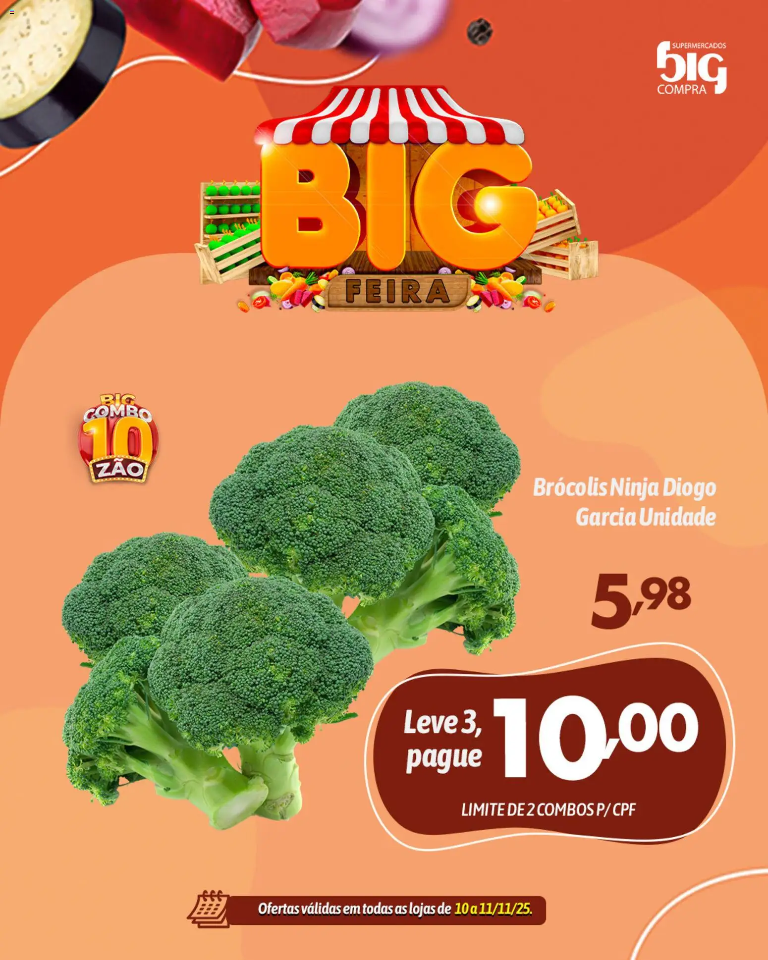 Big Compra Folheto - válido de 10.11.2025 | Página: 3 | Produtos: Brócolis