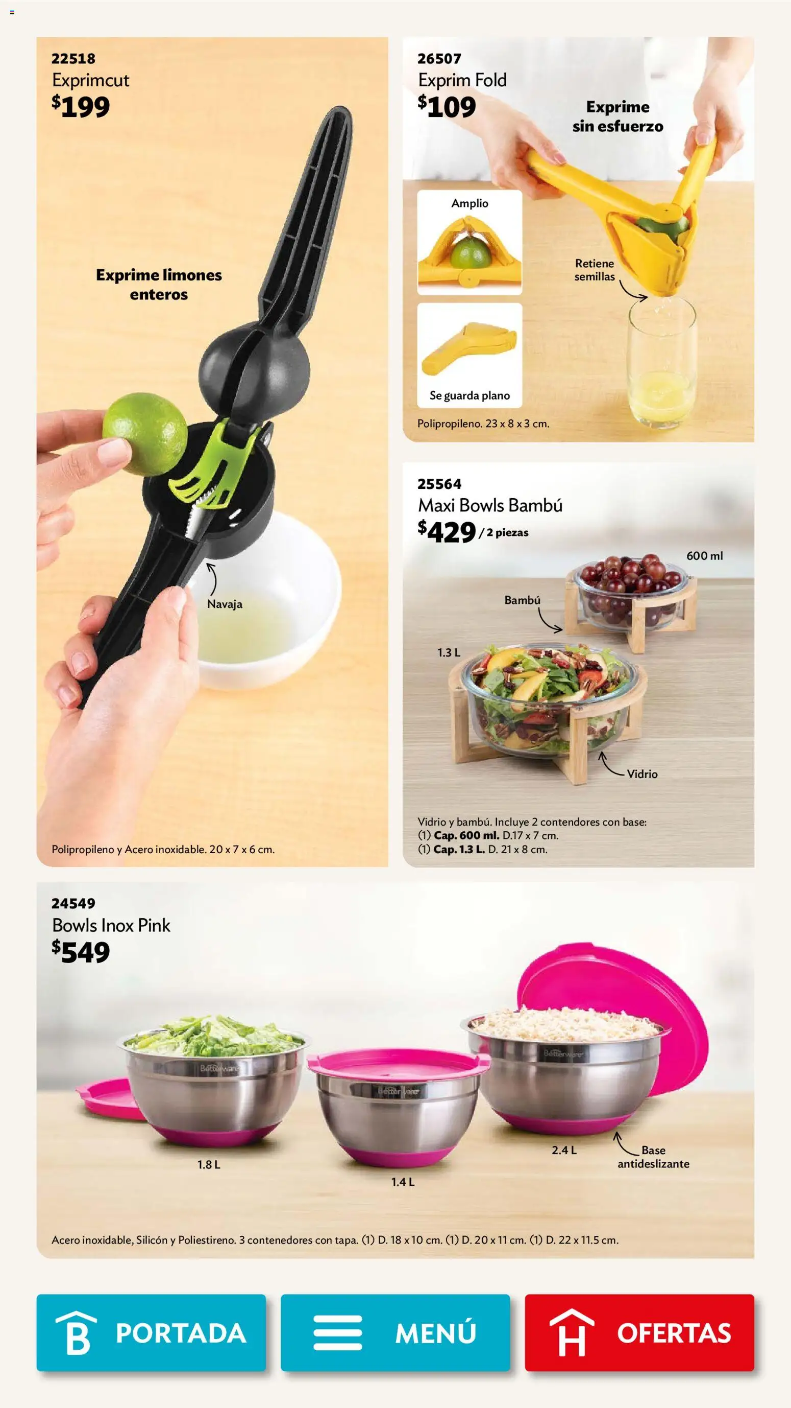 Nuevas ofertas de Betterware válidas en toda la República Mexicana desde el 02.03.2026. ¡Encuentra las mejores ofertas en Betterware campaña 3 2026! | Página: 60 | Productos: Navaja, Semillas