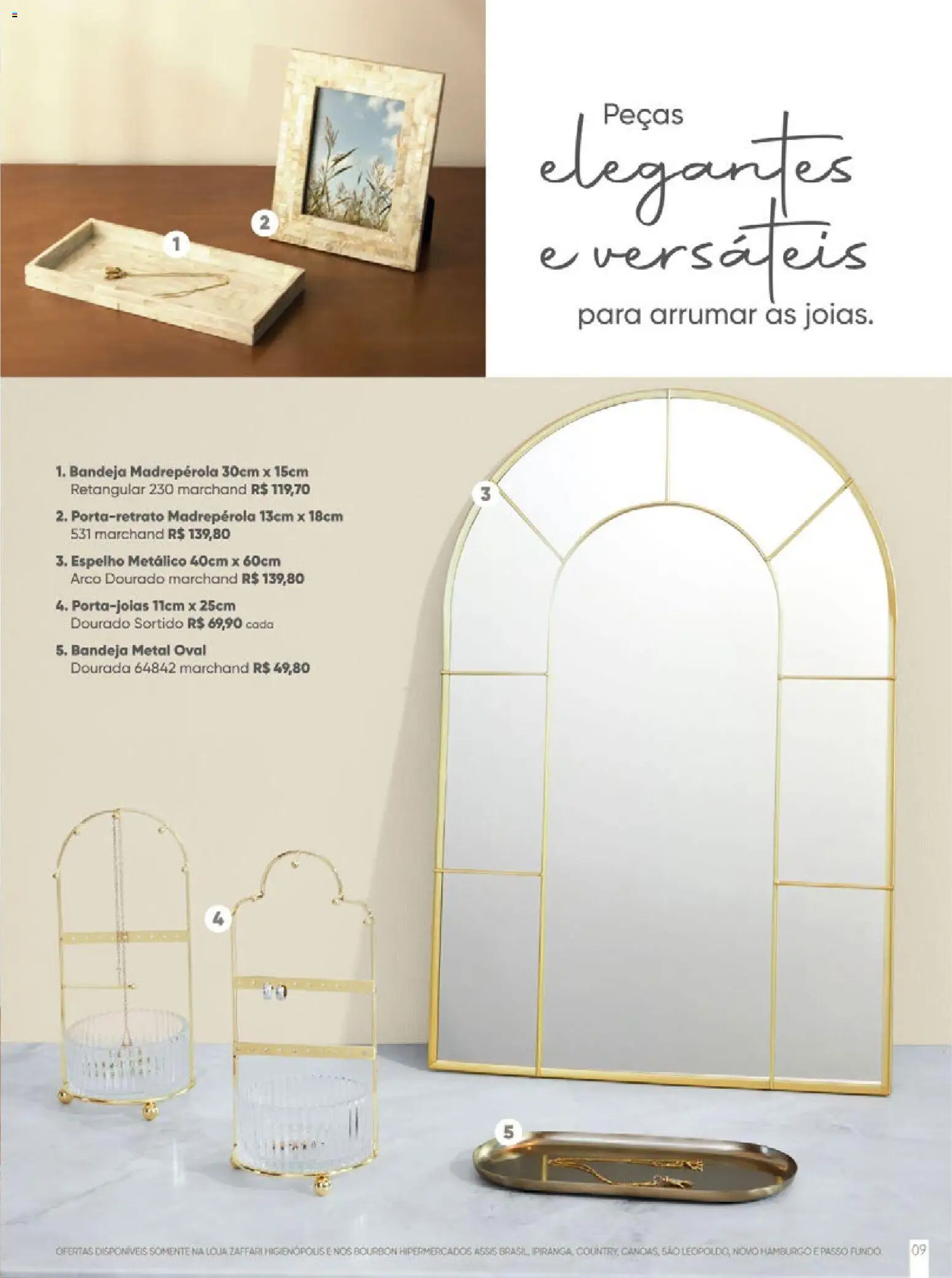 Zaffari Folheto - válido de 27.11.2025 | Página: 9 | Produtos: Espelho, Bourbon, Bandeja