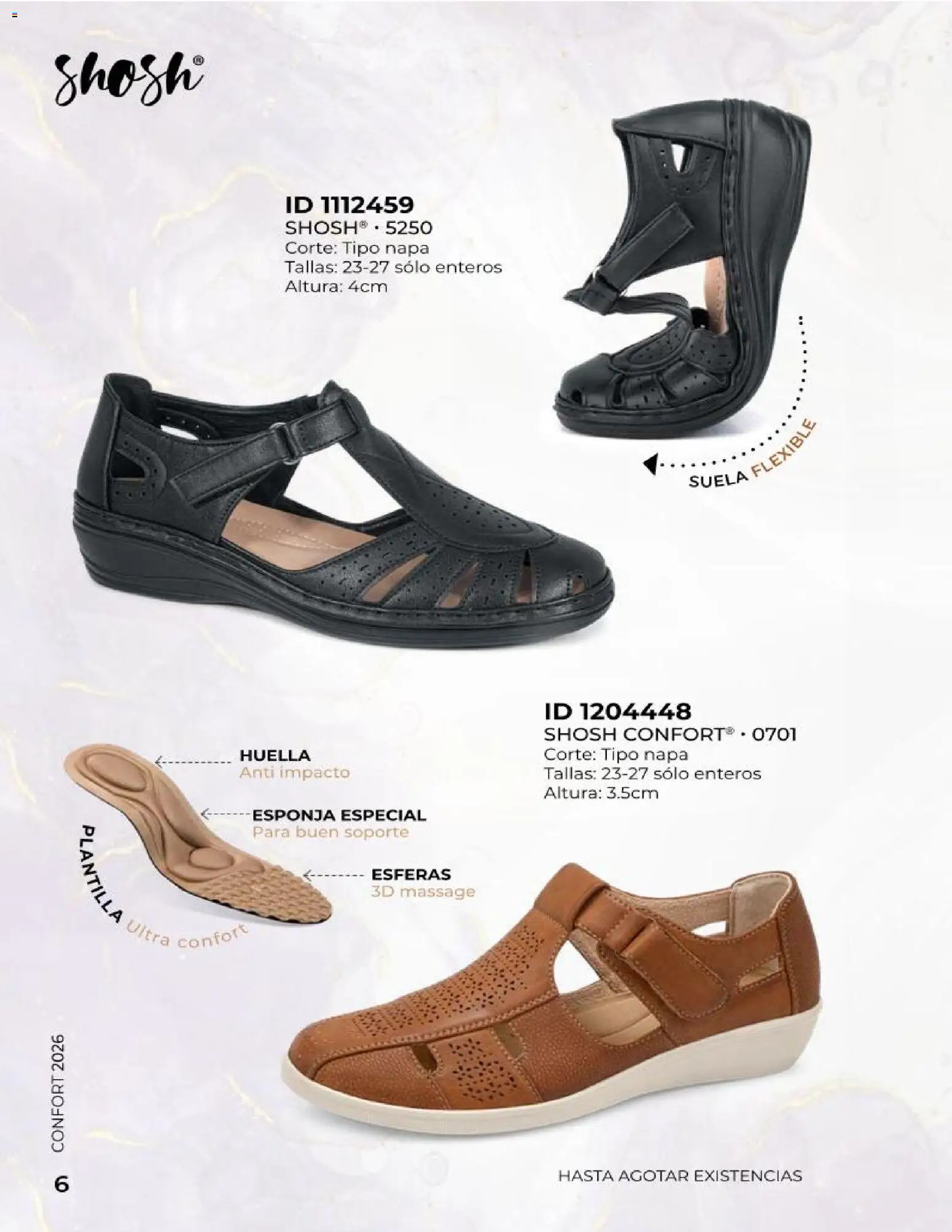 Nuevas ofertas de Price Shoes válidas en toda la República Mexicana desde el 23.04.2026. ¡Encuentra las mejores ofertas en Price Shoes catálogo Especial Confort! | Página: 6 | Productos: Esponja, Flexible