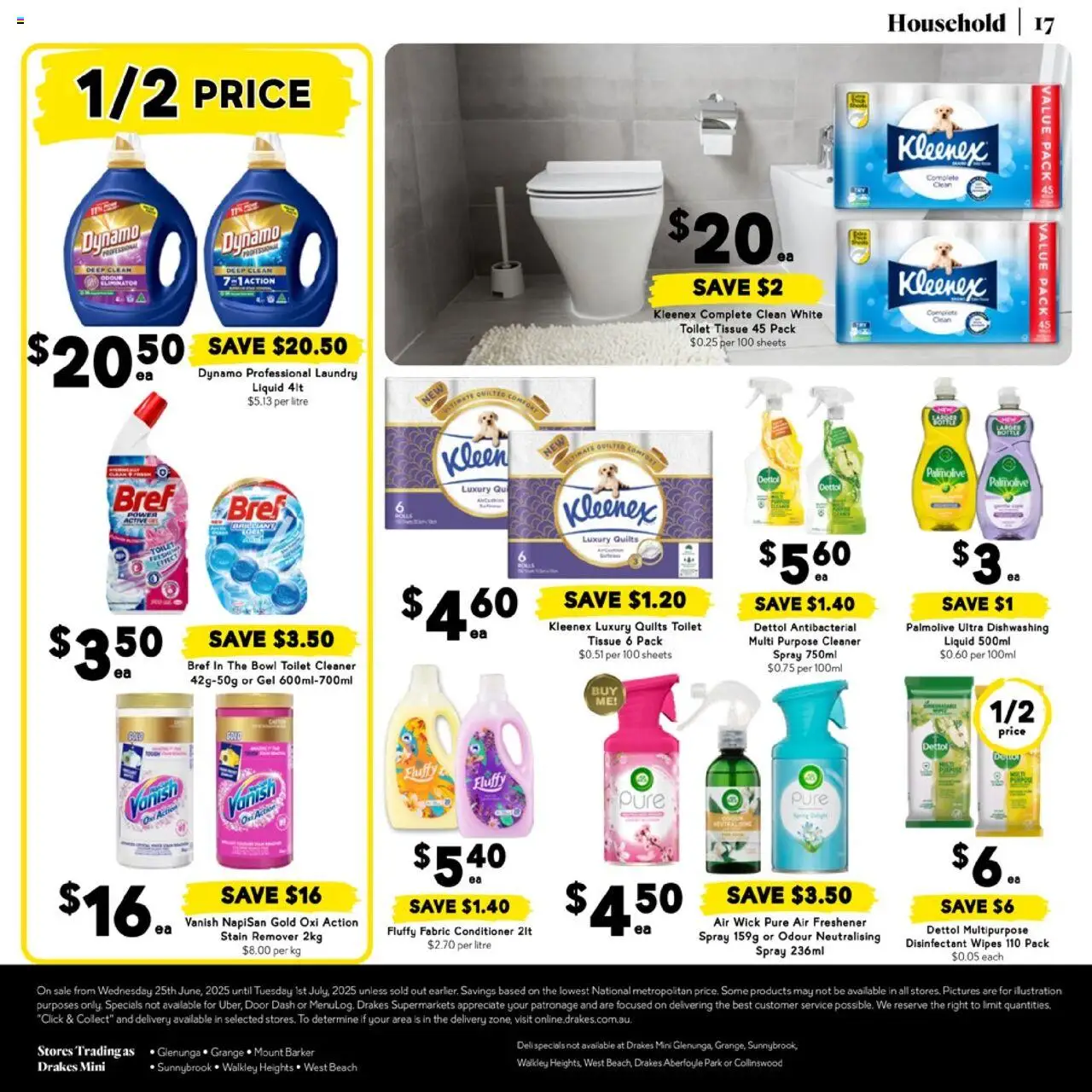 Drakes catalogue - valid from 25.06.2025 | Page: 17 | Products: Toilet, Household, Cleaner, Air freshener