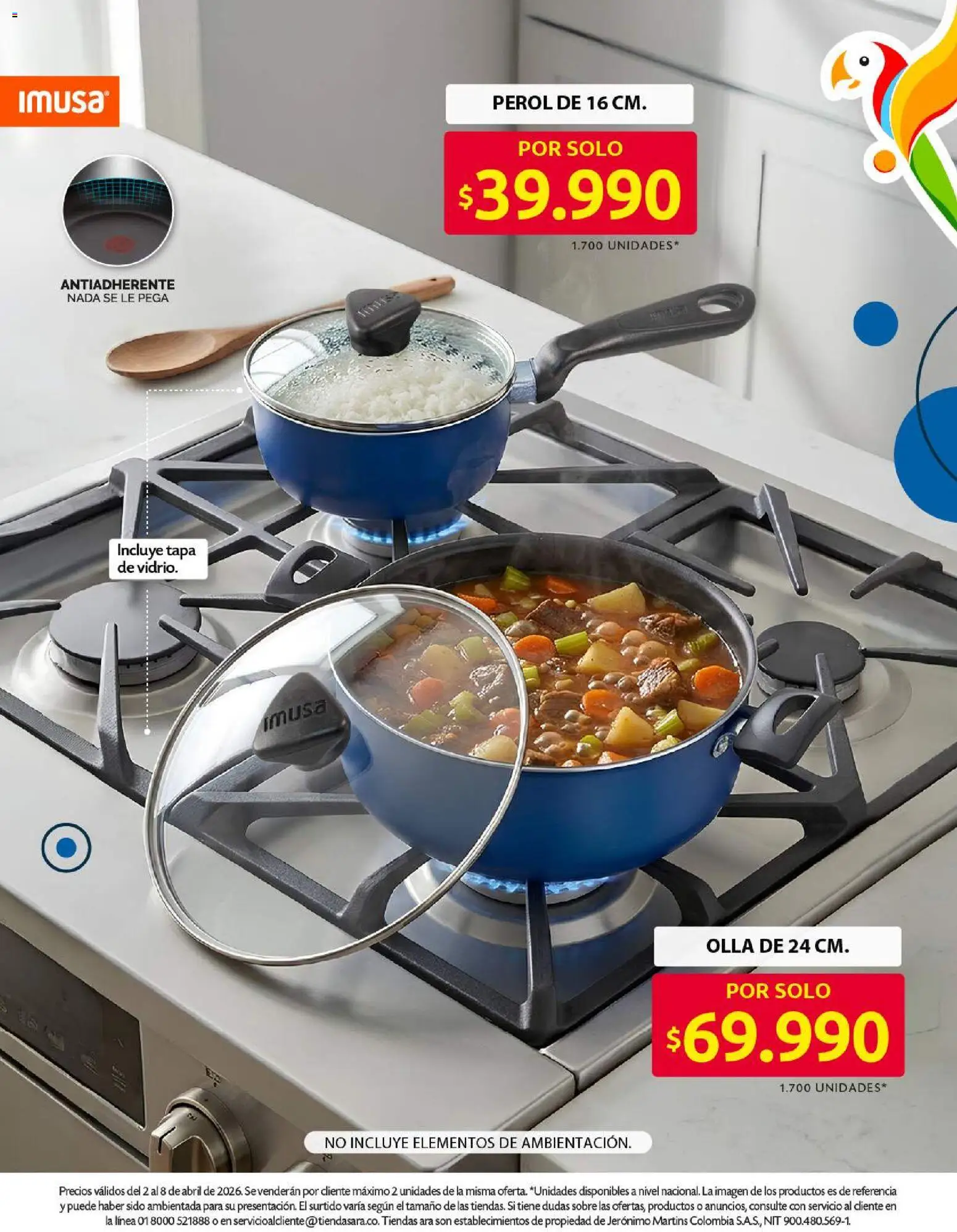 Ara revista - valida desde el 02.04.2026 | Página: 6 | Productos: Sobre, Olla