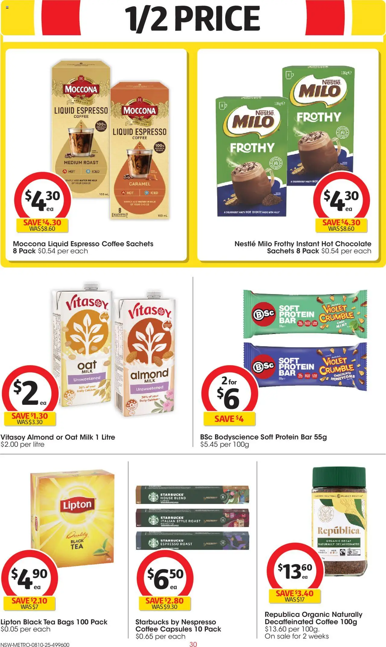 Coles catalogue - valid from 08.10.2025 | Page: 30 | Products: Coffee, Chocolate, Tea, Moccona