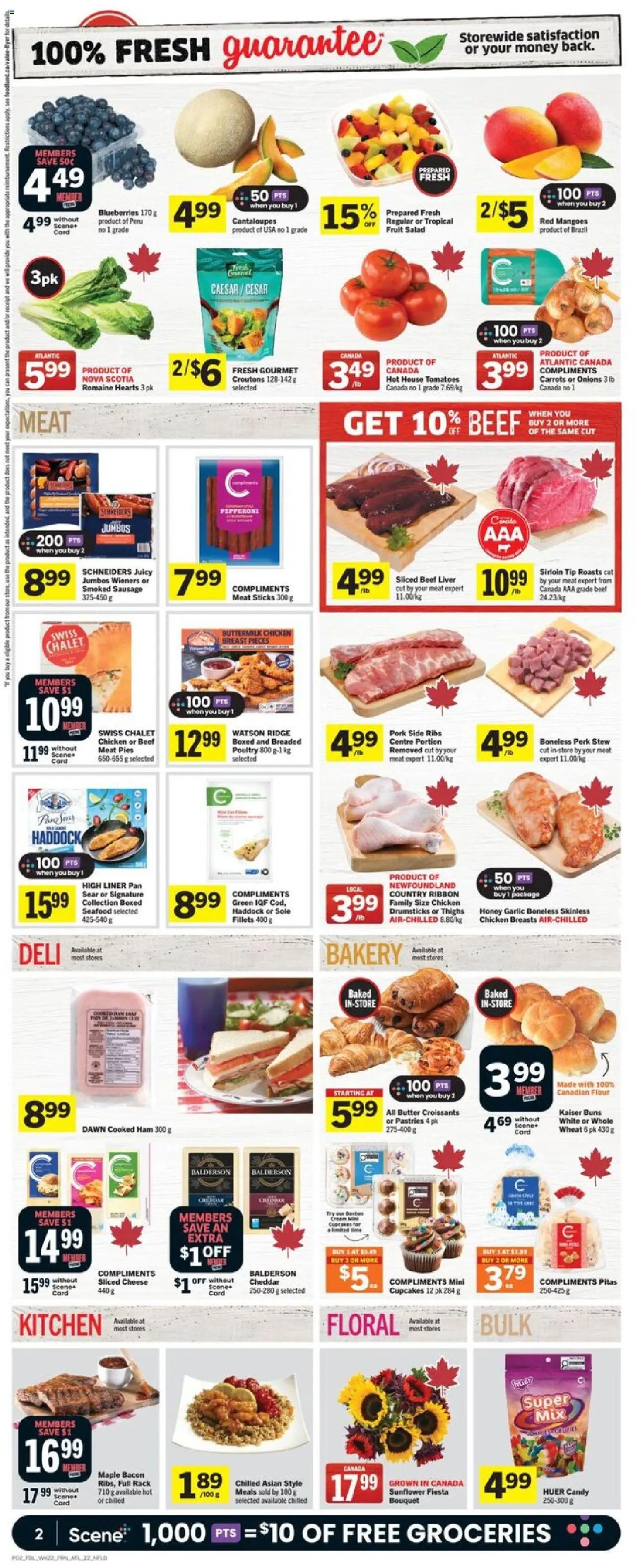 Foodland flyer valid from 25.09.2025 | Page: 3 | Products: Cream, Chicken breasts, Cheese, Chicken