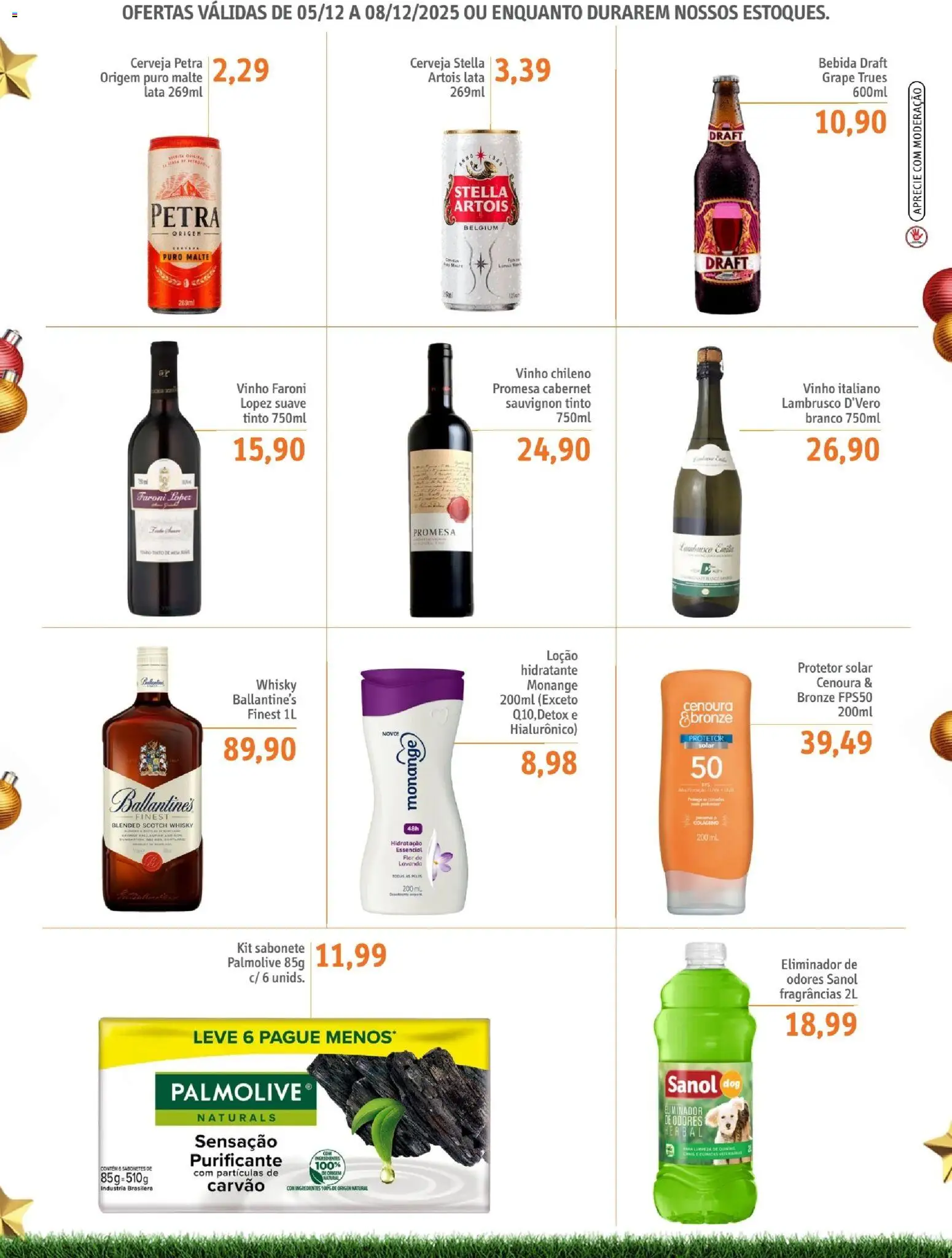 Sonda Folheto - válido de 05.12.2025 | Página: 3 | Produtos: Vinho, Cerveja, Sabonete, Bebida