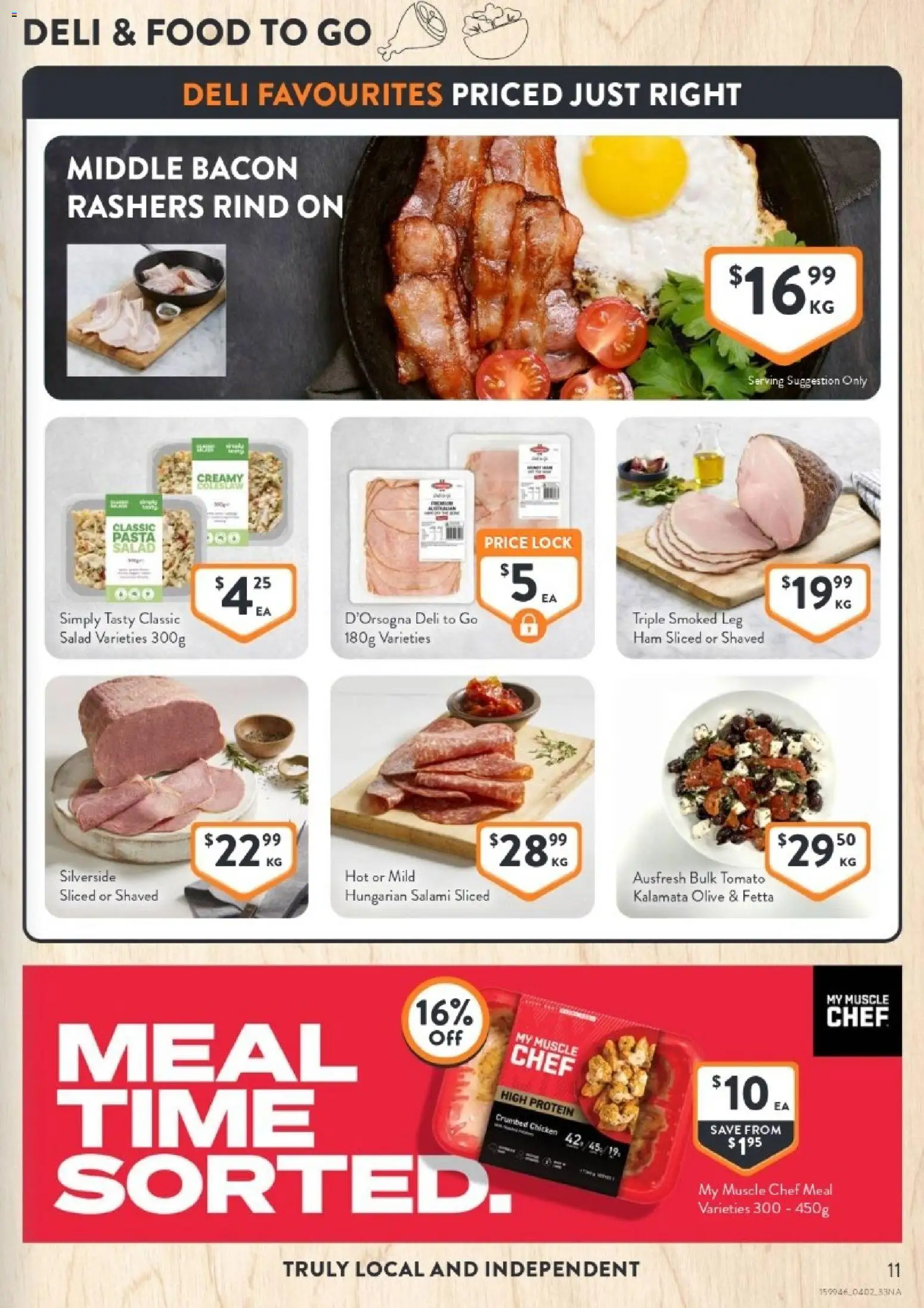 Foodworks catalogue - valid from 04.02.2026 | Page: 11 | Products: Salami, Ham, Chicken, Salad