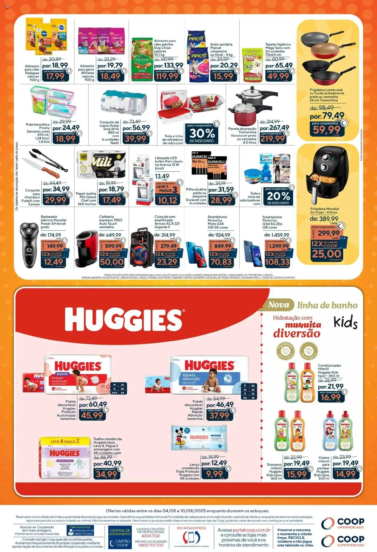 Coop Folheto - válido de 04.08.2025 | Página: 4 | Produtos: Panela de pressão, Tapete, Tapete higiênico, Creme