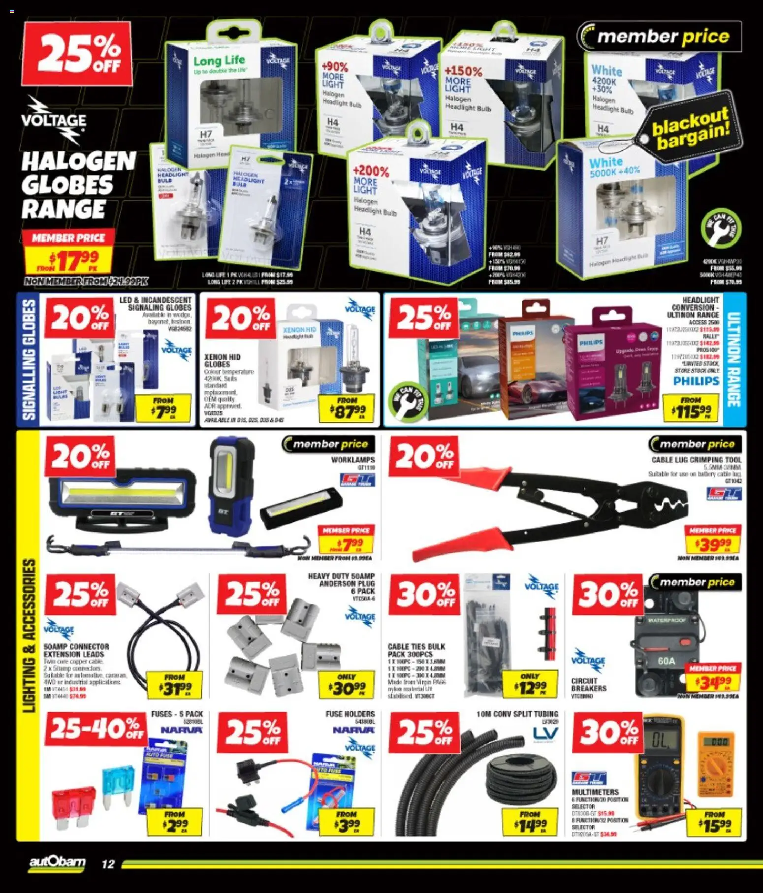 Autobarn catalogue - valid from 12.11.2025 | Page: 12 | Products: Battery, Light, Bulb, Connector