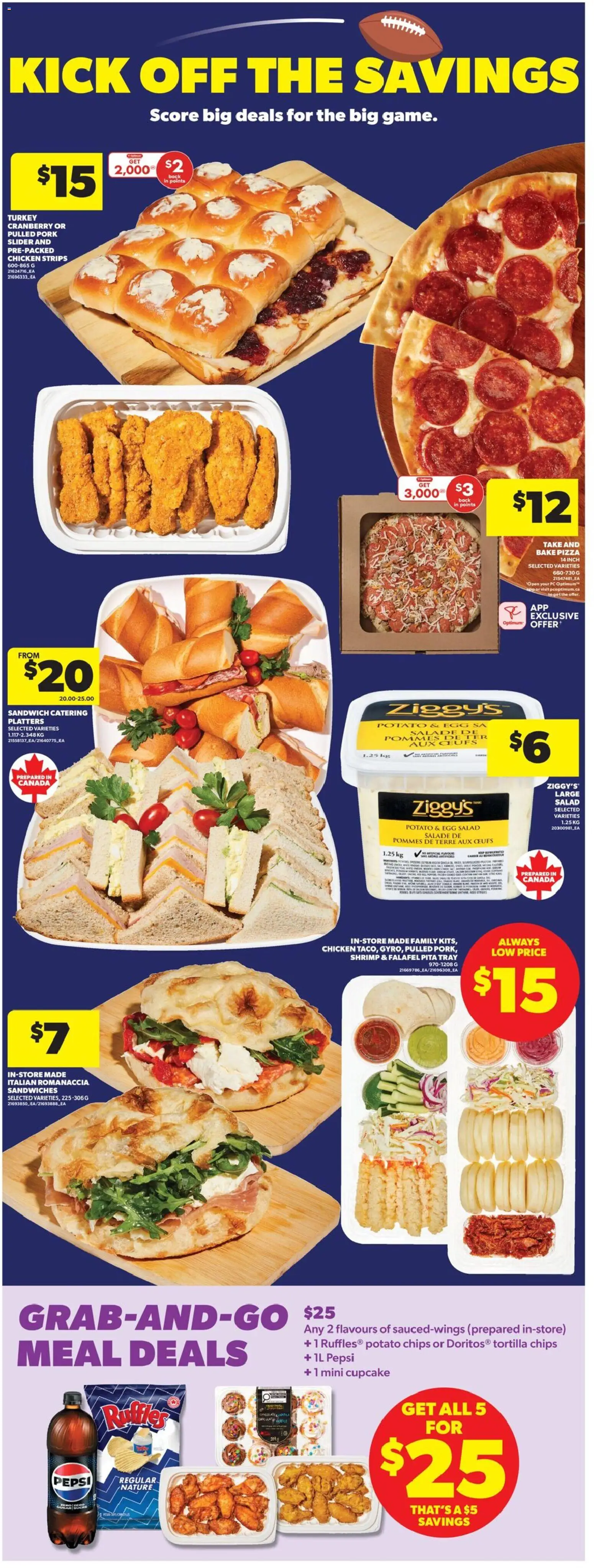 Real Canadian Superstore flyer valid from 05.02.2026 | Page: 6 | Products: Chips, Turkey, Pizza, Chicken
