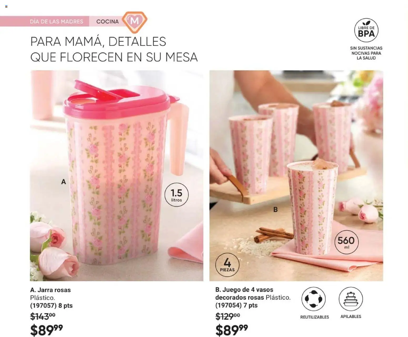 Nuevas ofertas de AVON válidas en toda la República Mexicana desde el 02.04.2026. ¡Encuentra las mejores ofertas en AVON Casa & Estilo 6 2026! | Página: 26 | Productos: Juego, Cocina, Mesa, Vasos