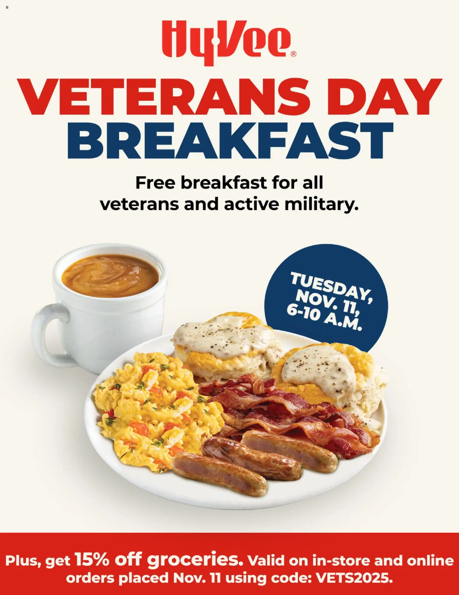 HyVee Veterans Day Breakfast - valid from 11.11.2025 | Page: 1