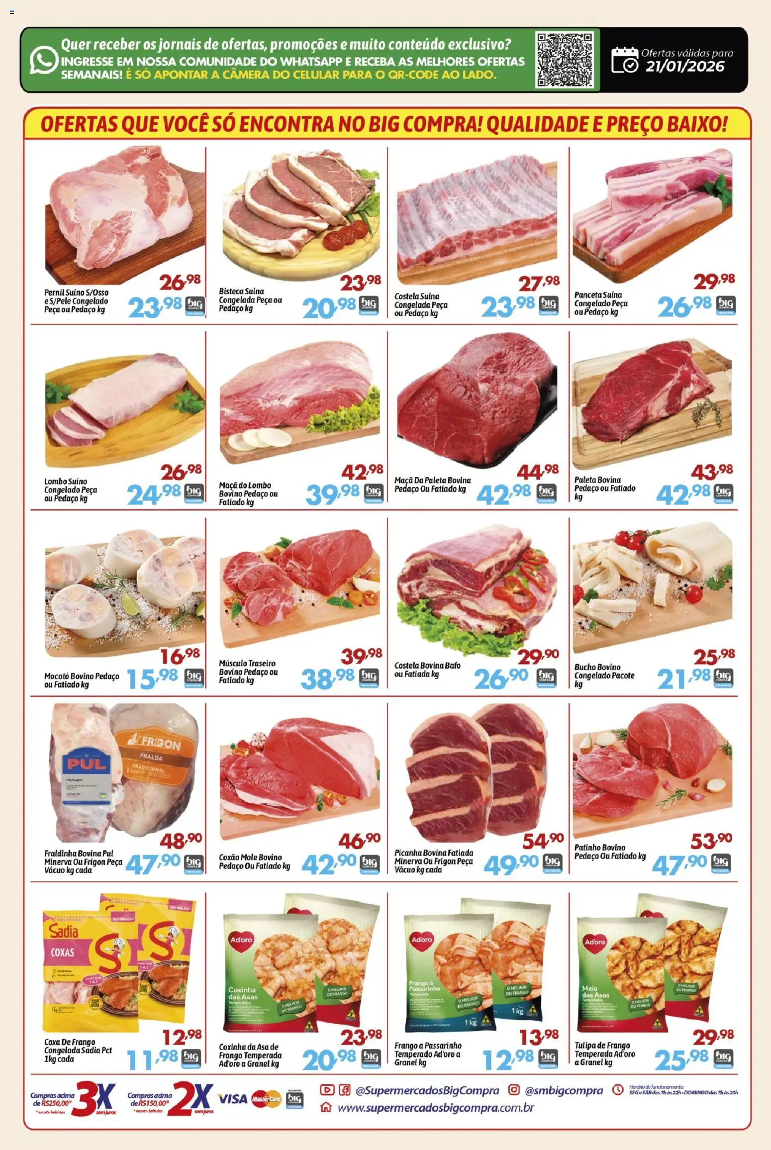 Big Compra Folheto - válido de 21.01.2026 | Página: 2 | Produtos: Coxa de frango, Fraldinha, Frango, Câmera