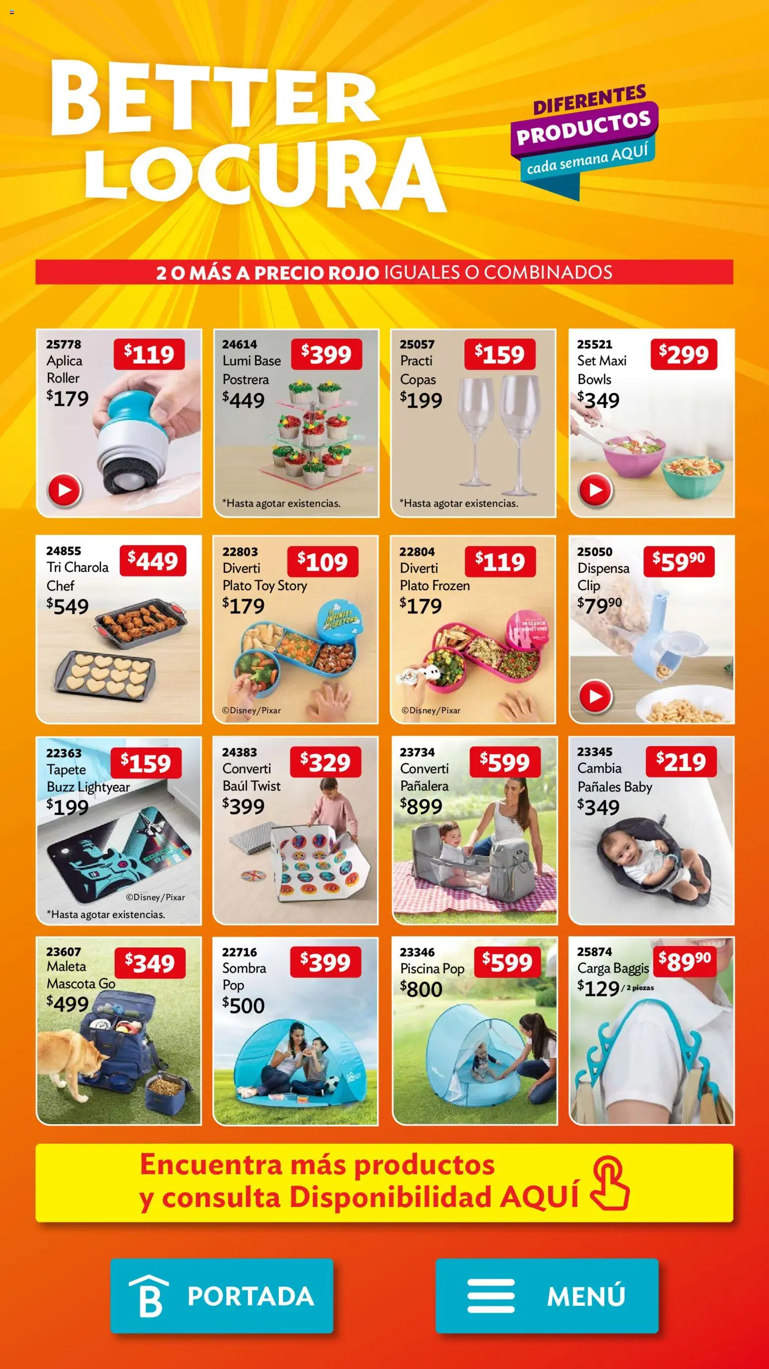 Nuevas ofertas de Betterware válidas en toda la República Mexicana desde el 02.03.2026. ¡Encuentra las mejores ofertas en Betterware campaña 3 2026! | Página: 111 | Productos: Maleta, Sombra, Pañales, Tapete