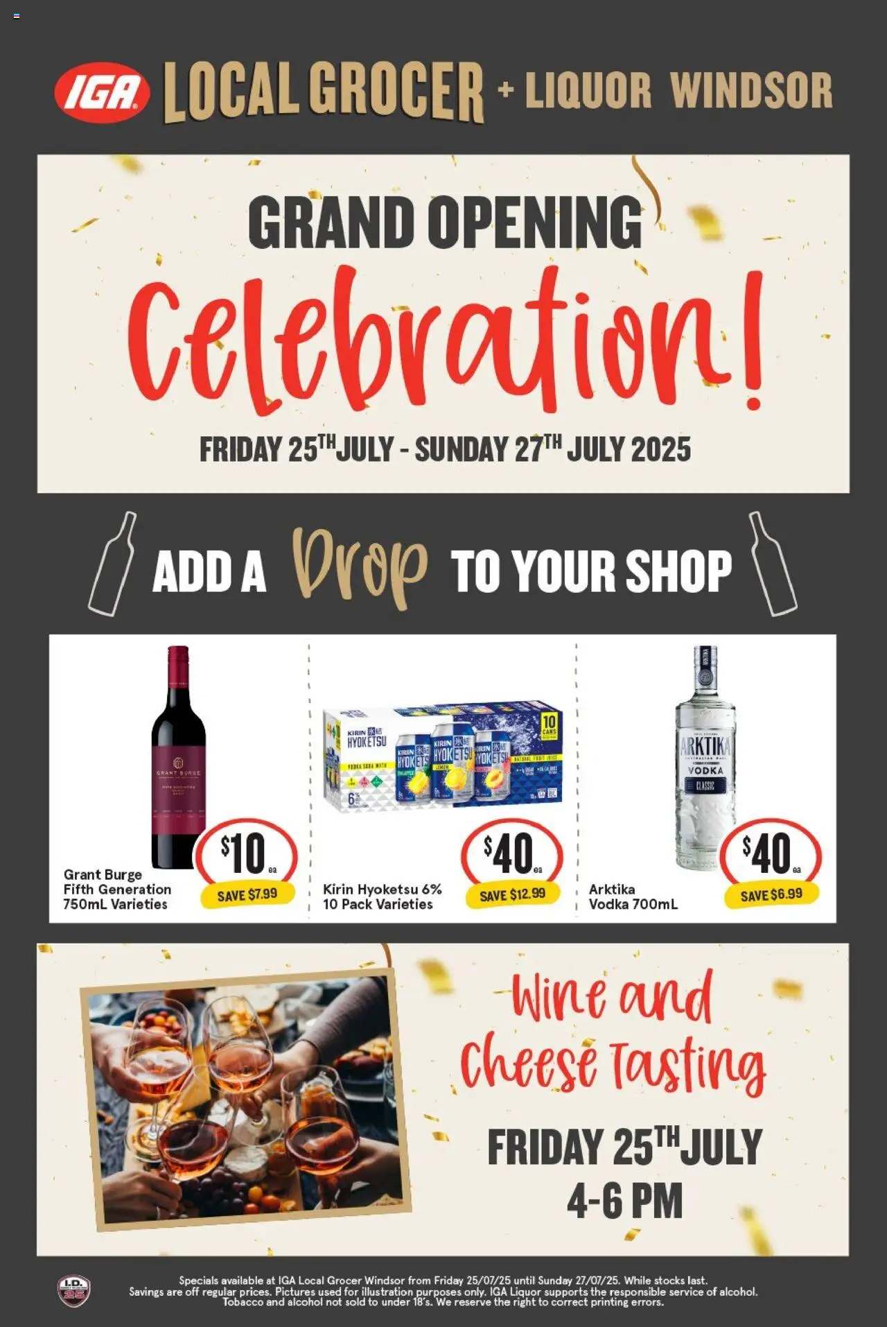 IGA catalogue - valid from 25.07.2025 | Page: 1 | Products: Cheese, Wine, Vodka