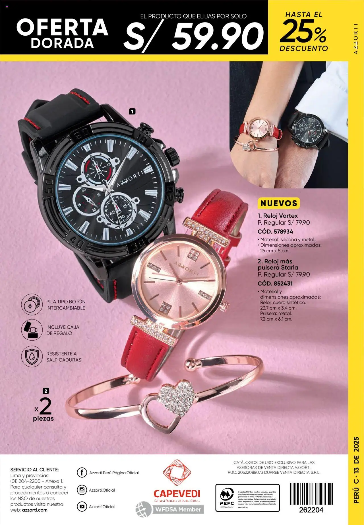Catálogo Azzorti válido desde 28.07.2025 | Página: 258 | Productos: Caja, Reloj