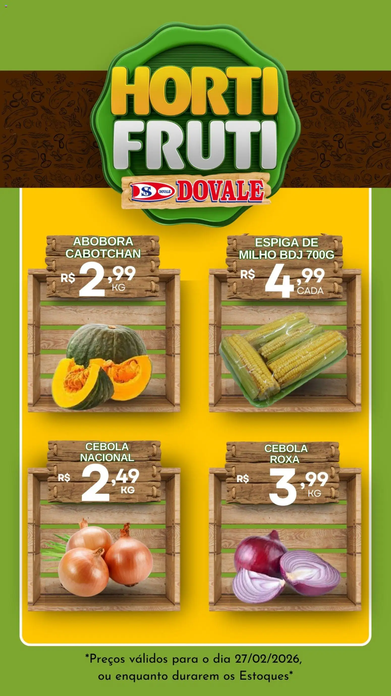 Dovale Folheto - válido de 27.02.2026 | Página: 3 | Produtos: Abóbora, Cebola