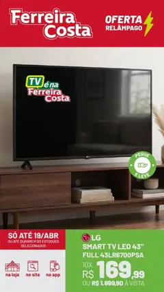 Ferreira Costa - Ofertas atuais - Pré-Visualização do folheto da loja Ferreira Costa, válido de 16.04.2026 | Página: 6 | Produtos: smart TV, Tv