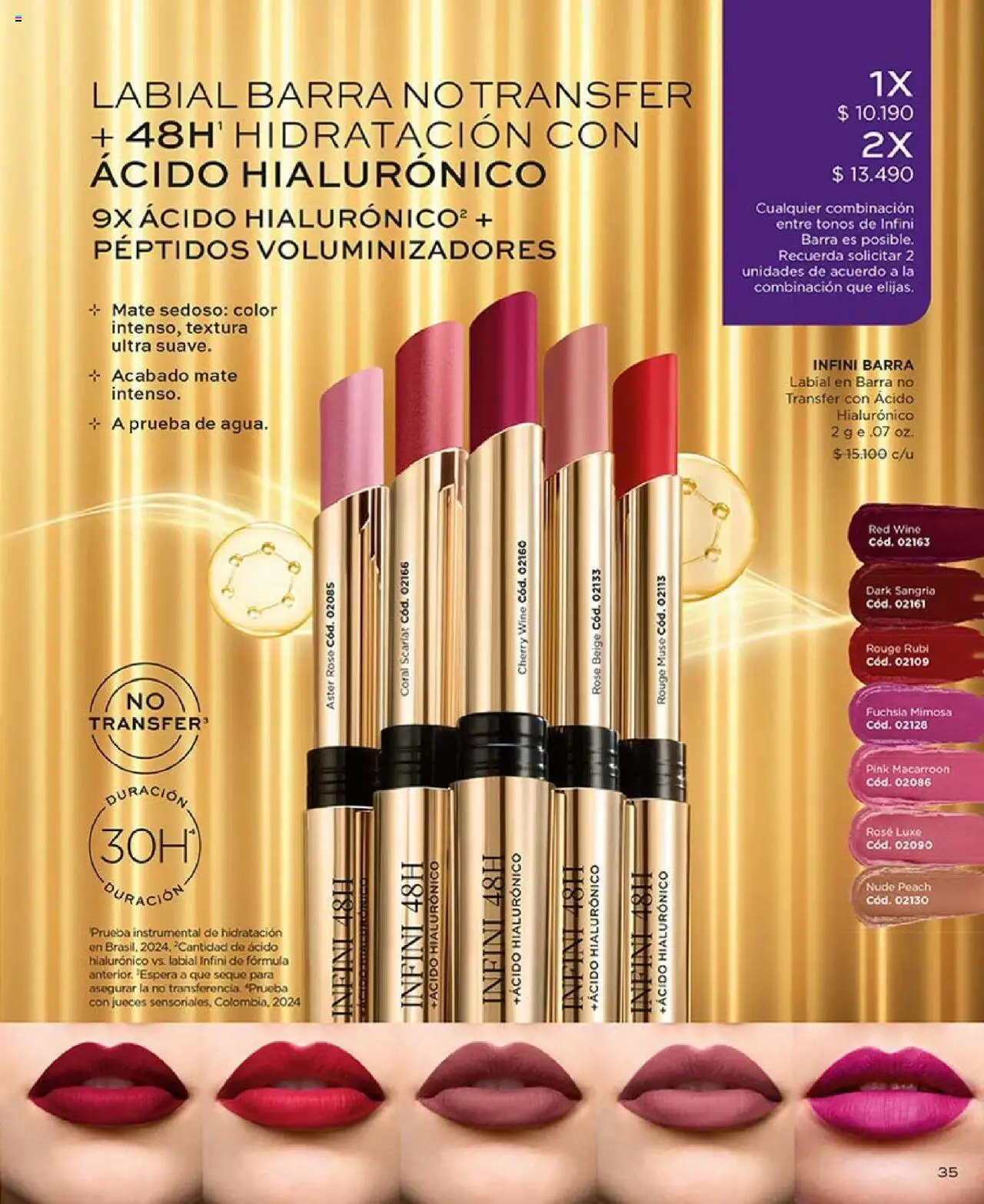 Catálogo L'Bel Campaña 14 │ válido desde el 31.08.2025 | Página: 35 | Productos: Mate, Labial