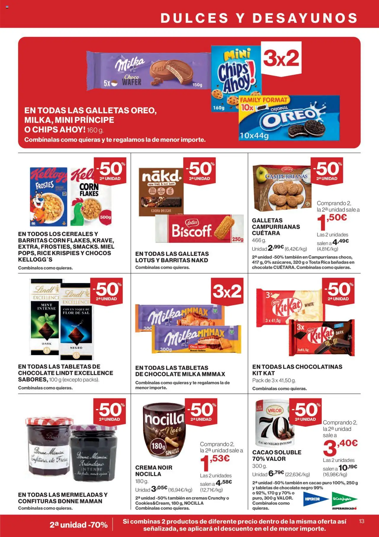 Nuevas ofertas de El Corte Inglés válidas en toda la República Mexicana desde el 11.09.2025. ¡Encuentra las mejores ofertas en El Corte Inglés - Catálogo Nuestros Mejores Precios! | Página: 13 | Productos: Crema, Chocolate, Dulces, Cereales