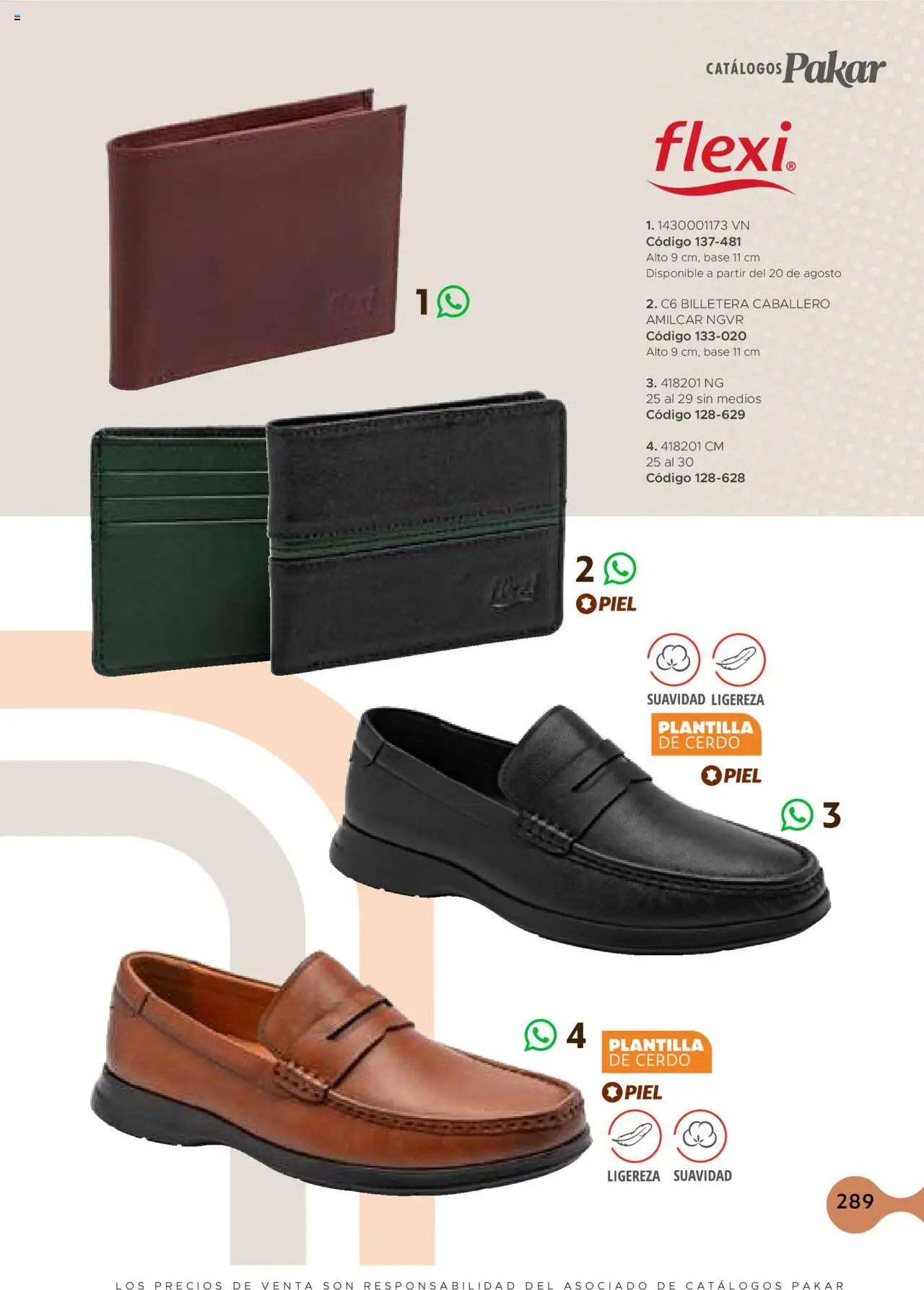 Nuevas ofertas de SC Pakar válidas en toda la República Mexicana desde el 24.07.2025. ¡Encuentra las mejores ofertas en SC Pakar - Catálogo Hombre otoño / invierno! | Página: 289 | Productos: Billetera, Cerdo