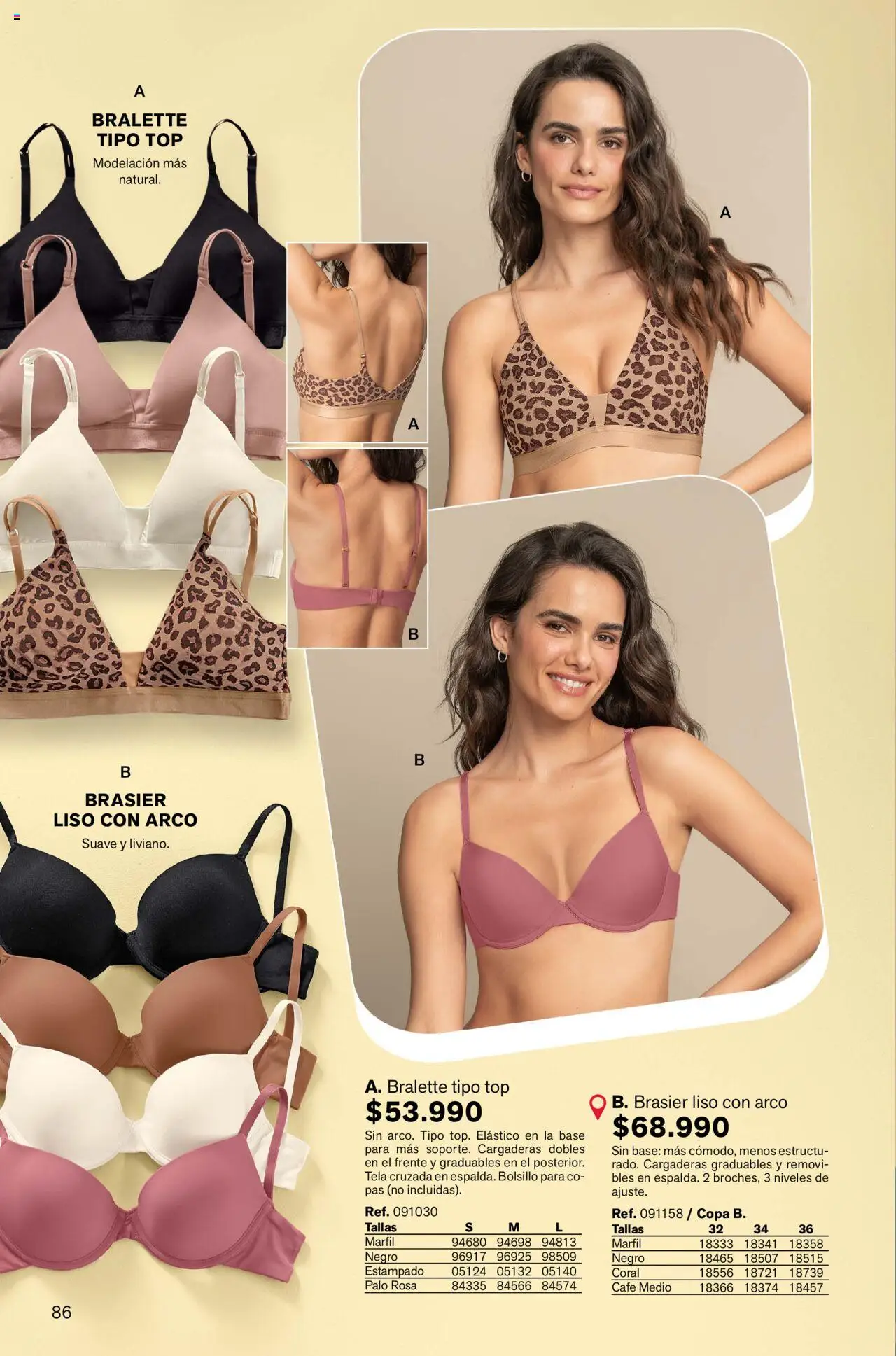 Leonisa revista - valida desde el 04.08.2025 | Página: 86 | Productos: Brasier, Top, Café