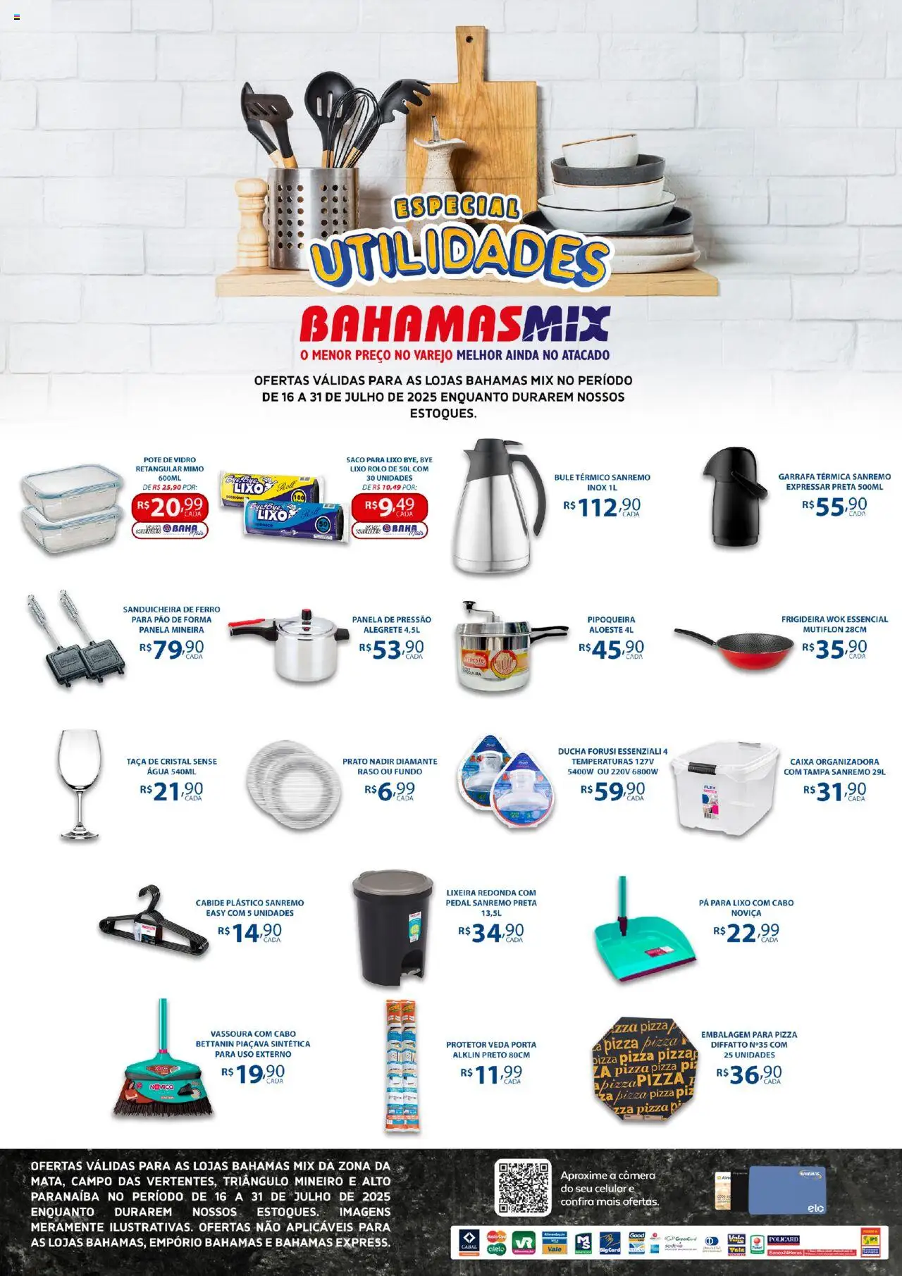 Bahamas Mix Folheto - válido de 16.07.2025 | Página: 1 | Produtos: Panela, Caixa, Lixeira, Pá