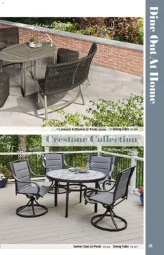 Preview of Menards weekly ads valid from 19.02.2025 | Page: 39 | Products: Table, Chair, Swivel, Ottoman