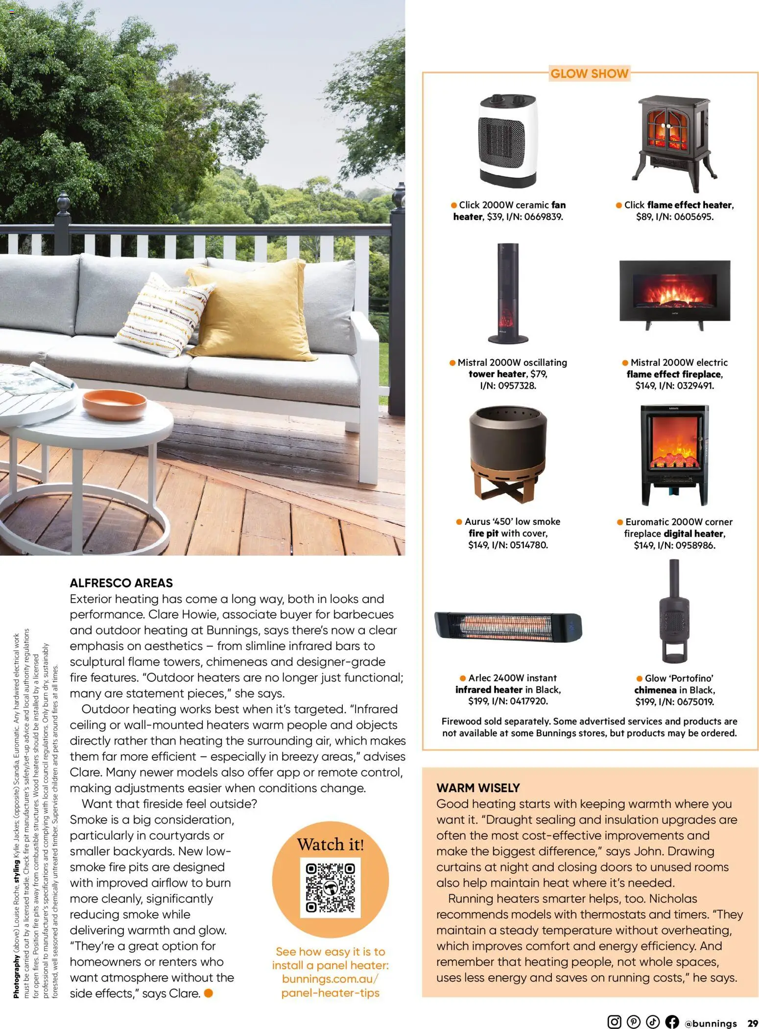 Bunnings Warehouse catalogue - valid from 01.04.2026 | Page: 29 | Products: Heater, Wood, Digital, Watch