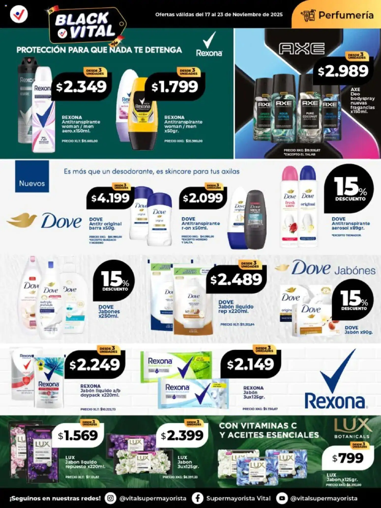 Vital - Ofertas - Bahía Blanca │ válido desde el 17.11.2025 | Página: 3 | Productos: Vitaminas, Jabón líquido, Antitranspirante, Té