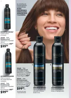 Vista previa de Shampoo sin sal*, Cabello sedoso al instante. Hidratación y Suavidad 300 ml, nuevo folleto de la tienda, válido en México a partir del 13.03.2026 | Página: 190