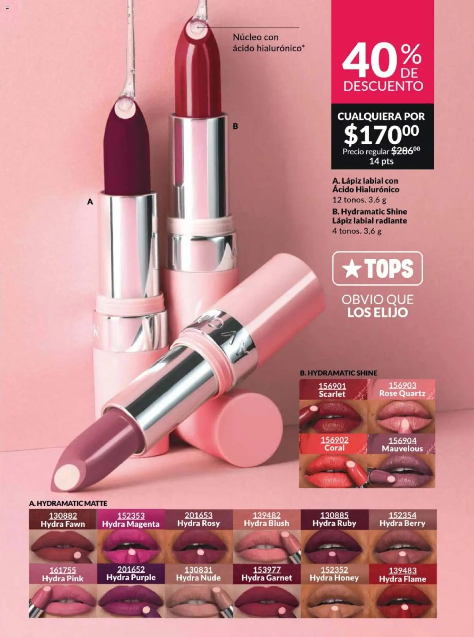 Nuevas ofertas de AVON válidas en toda la República Mexicana desde el 20.02.2026. ¡Encuentra las mejores ofertas en AVON campaña 4 2026! | Página: 37 | Productos: Radiante, Lápiz labial