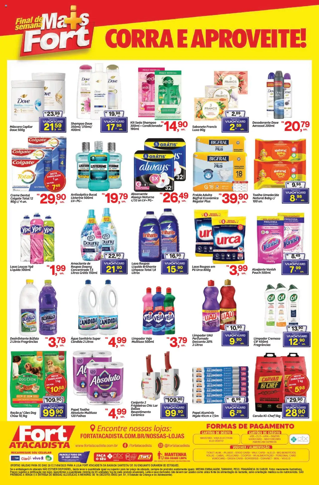 Fort Atacadista Folheto - válido de 20.09.2025 | Página: 4 | Produtos: Pó, Arroz, Sabonete, Absorvente