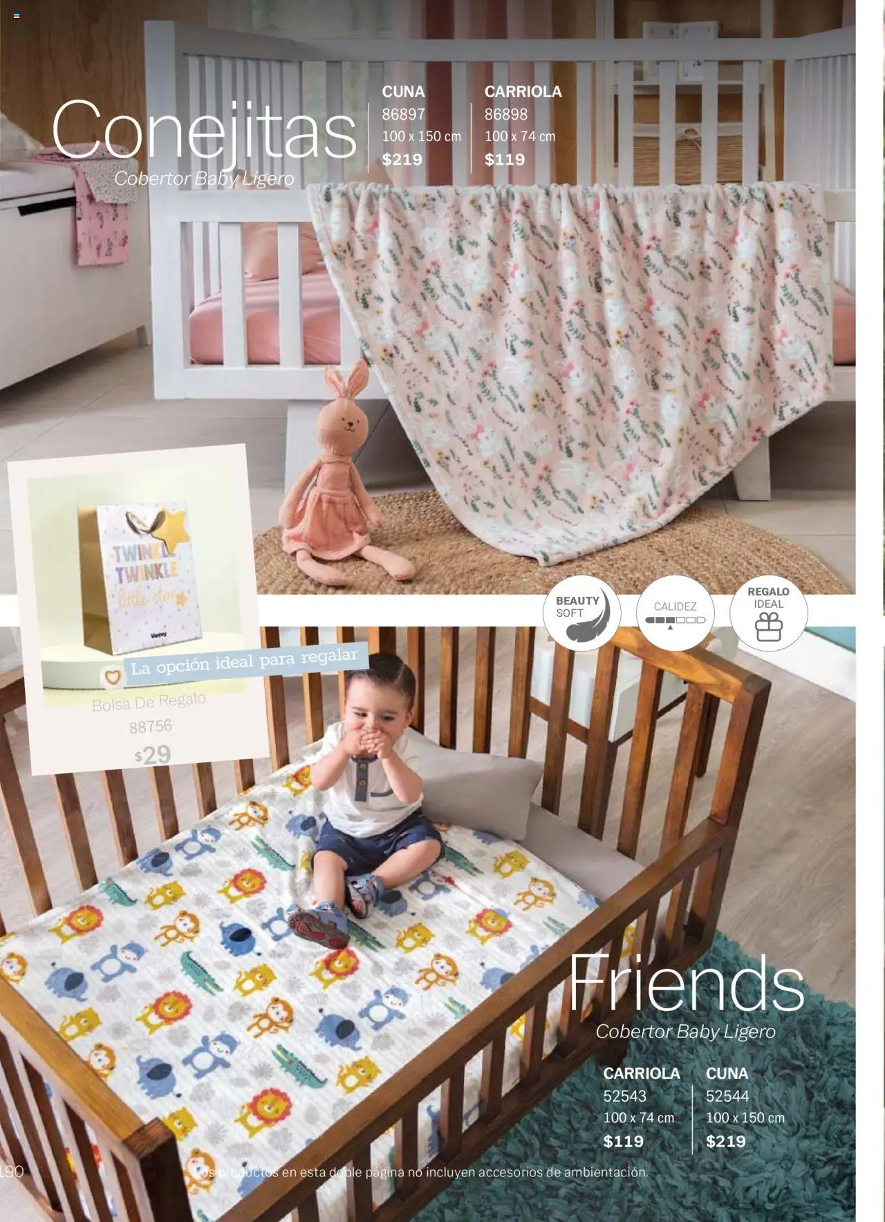 Nuevas ofertas de Vianney válidas en toda la República Mexicana desde el 15.08.2025. ¡Encuentra las mejores ofertas en Vianney - Catálogo Invierno! | Página: 192 | Productos: Carriola, Cobertor, Bolsa, Cuna