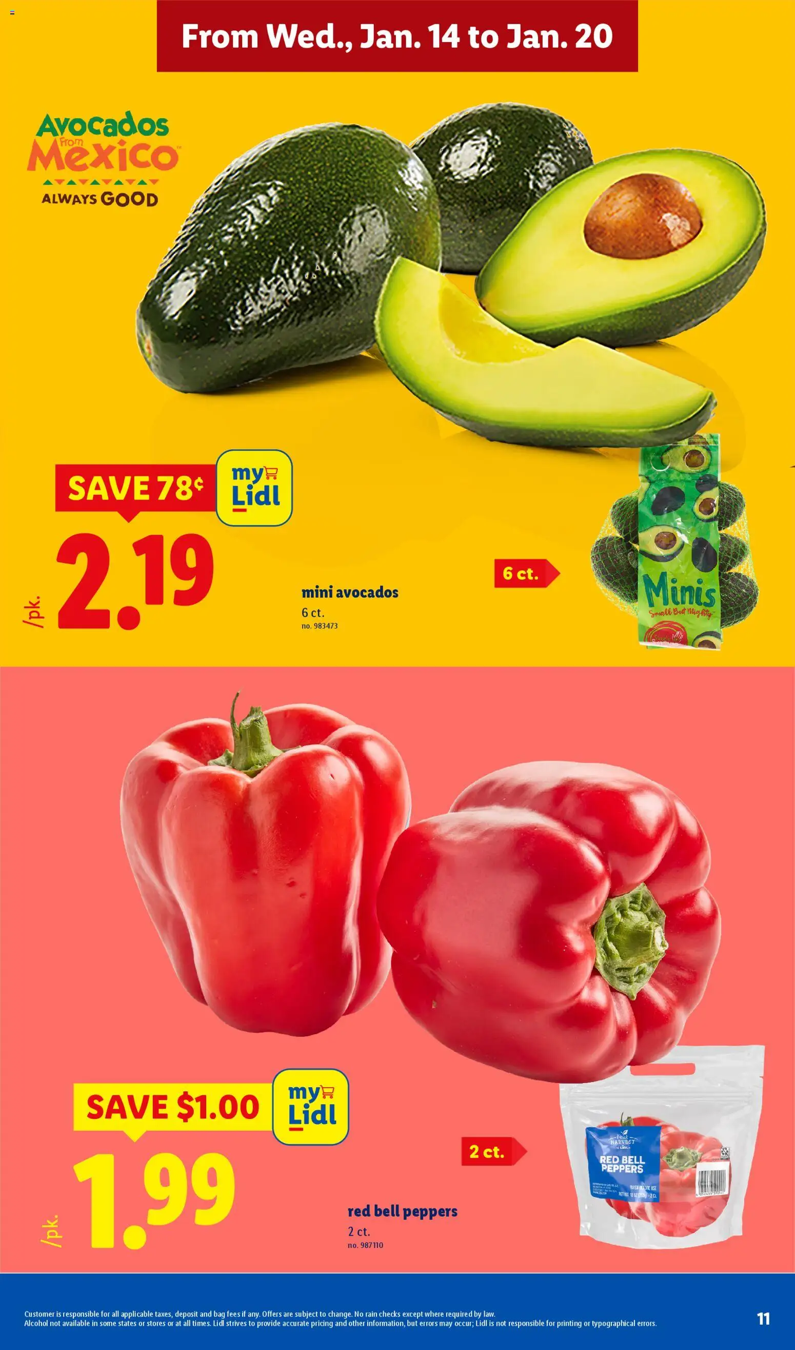 Lidl Weekly Ad - valid from 14.01.2026 | Page: 11 | Products: Peppers, Bag