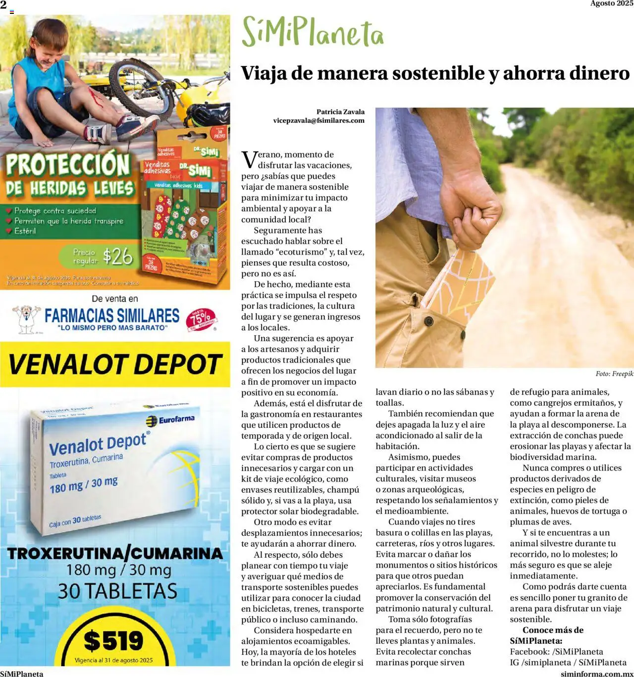 Nuevas ofertas de Farmacias Similares válidas en toda la República Mexicana desde el 15.08.2025. ¡Encuentra las mejores ofertas en Farmacias Similares - Catálogo Siminforma! | Página: 2 | Productos: Té, Sabanas, Champú, Sobre
