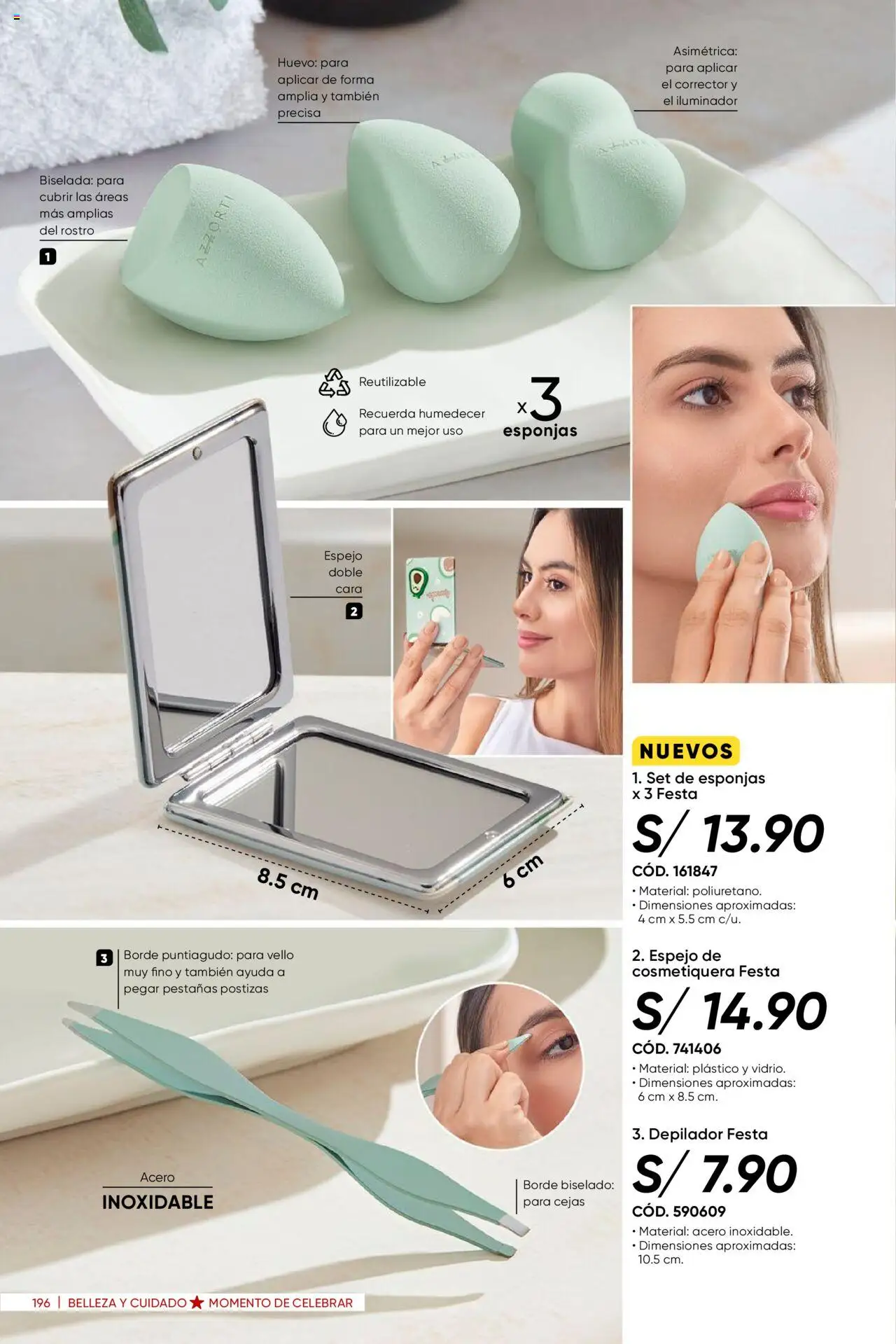 Catálogo Azzorti válido desde 15.10.2025 | Página: 200 | Productos: Pestañas postizas, Espejo, Depilador, Corrector