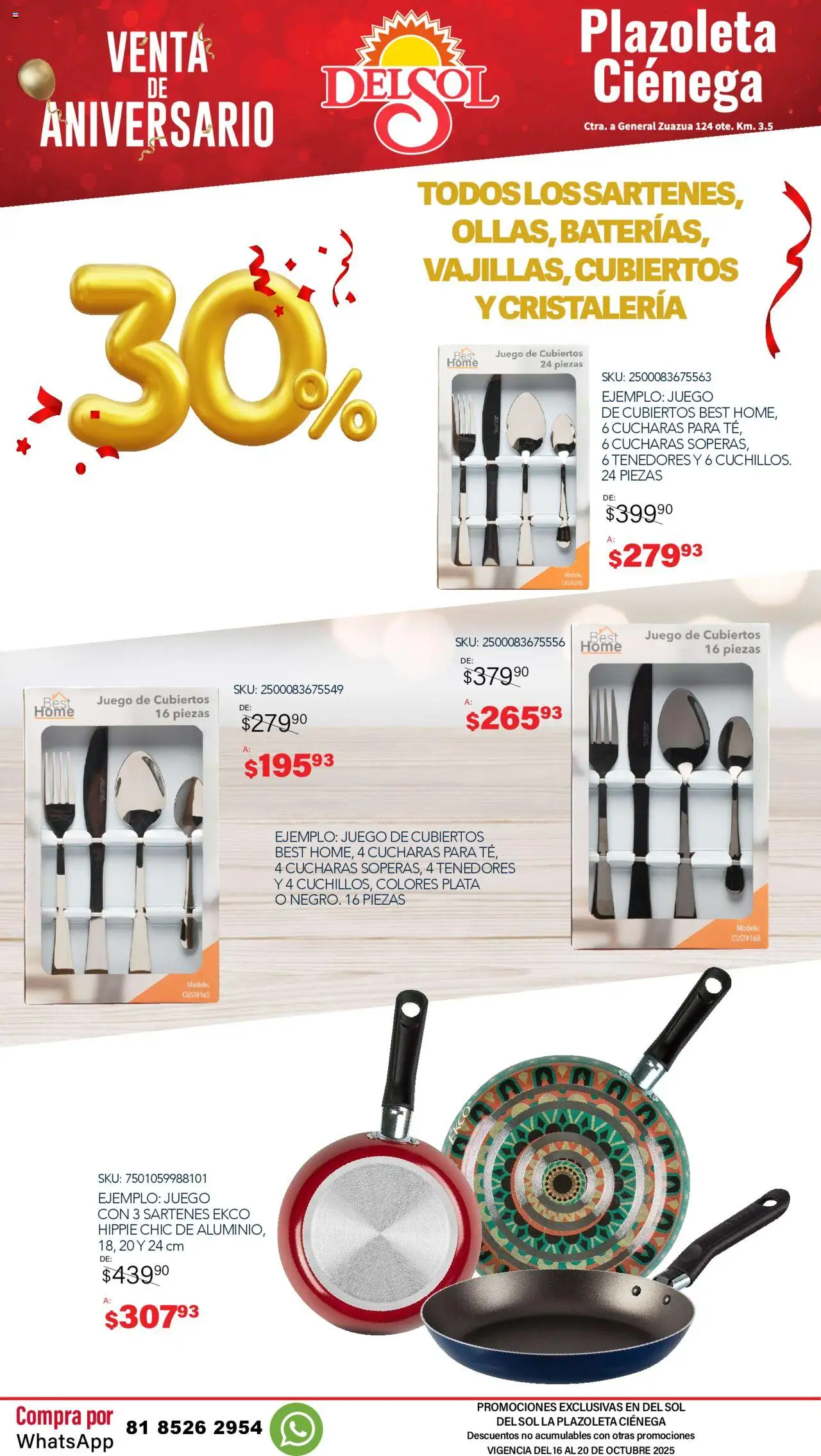 Nuevas ofertas de Del Sol y Woolworth válidas en toda la República Mexicana desde el 16.10.2025. ¡Encuentra las mejores ofertas en Del Sol y Woolworth - Catálogo Aniversario Apertura Del Sol Ciénega! | Página: 11 | Productos: Juego
