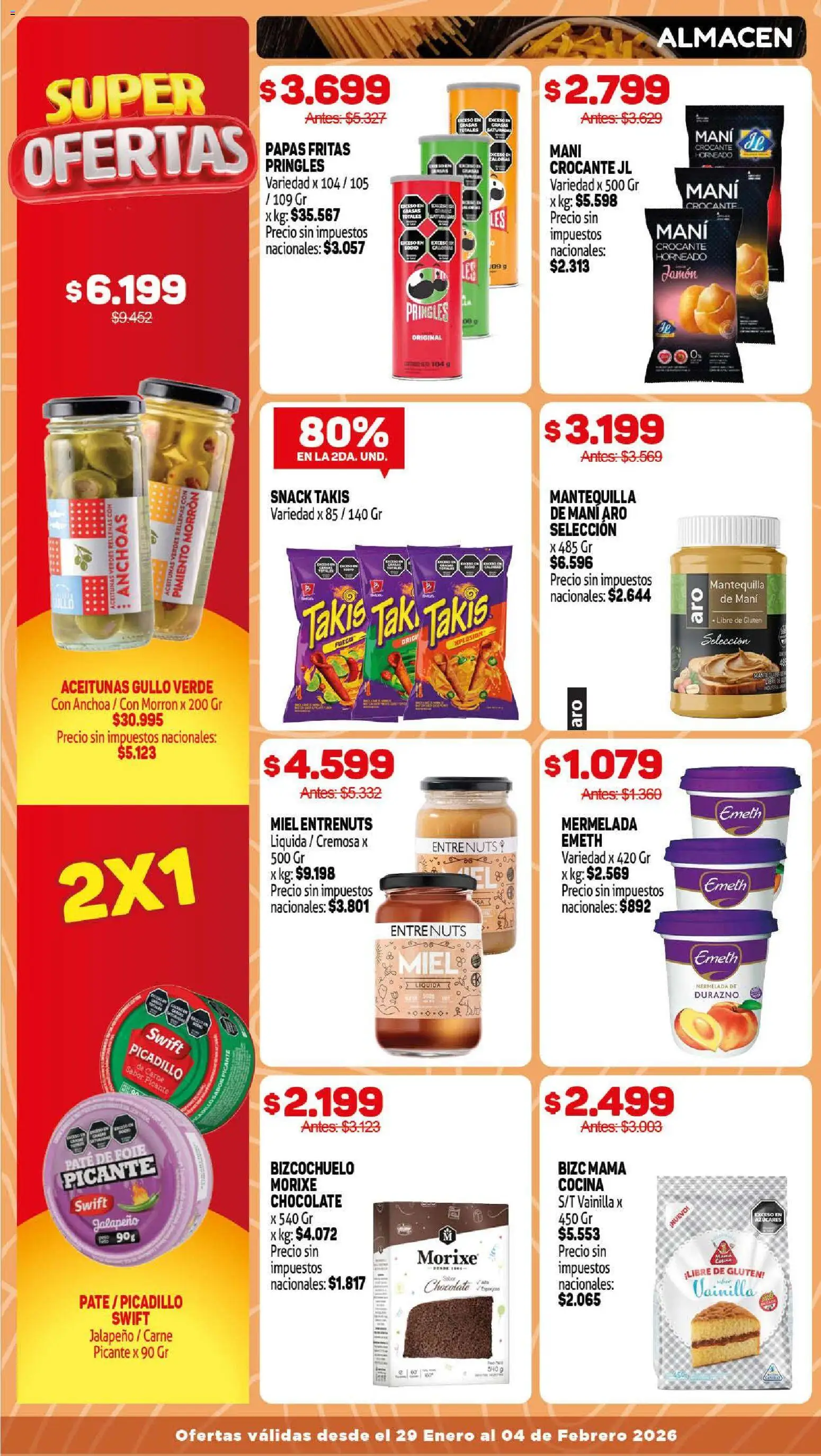 Makro ofertas │ válido desde el 29.01.2026 | Página: 6 | Productos: Aceitunas, Paté, Chocolate, Jamón