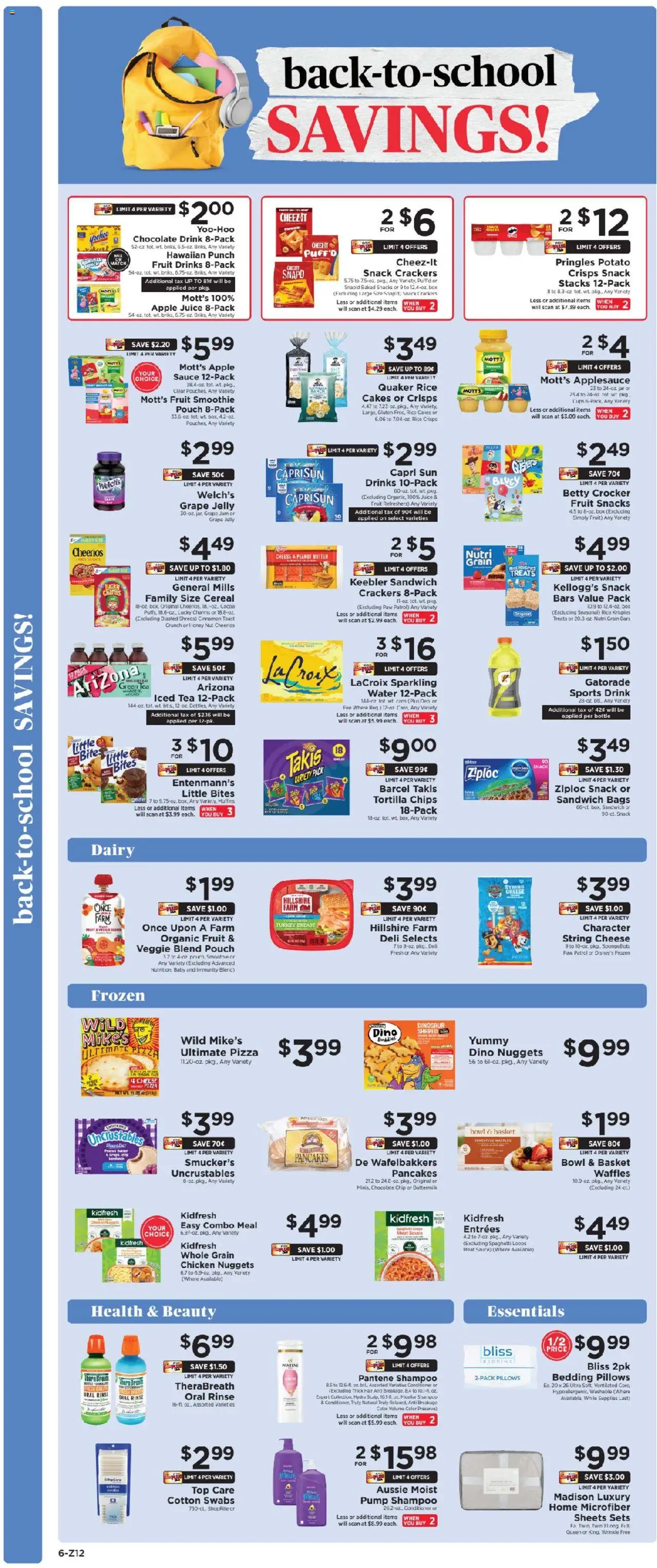 ShopRite Weekly Ad 2 - valid from 24.08.2025 | Page: 7 | Products: Pizza, Rice, Tea, Chocolate Chip