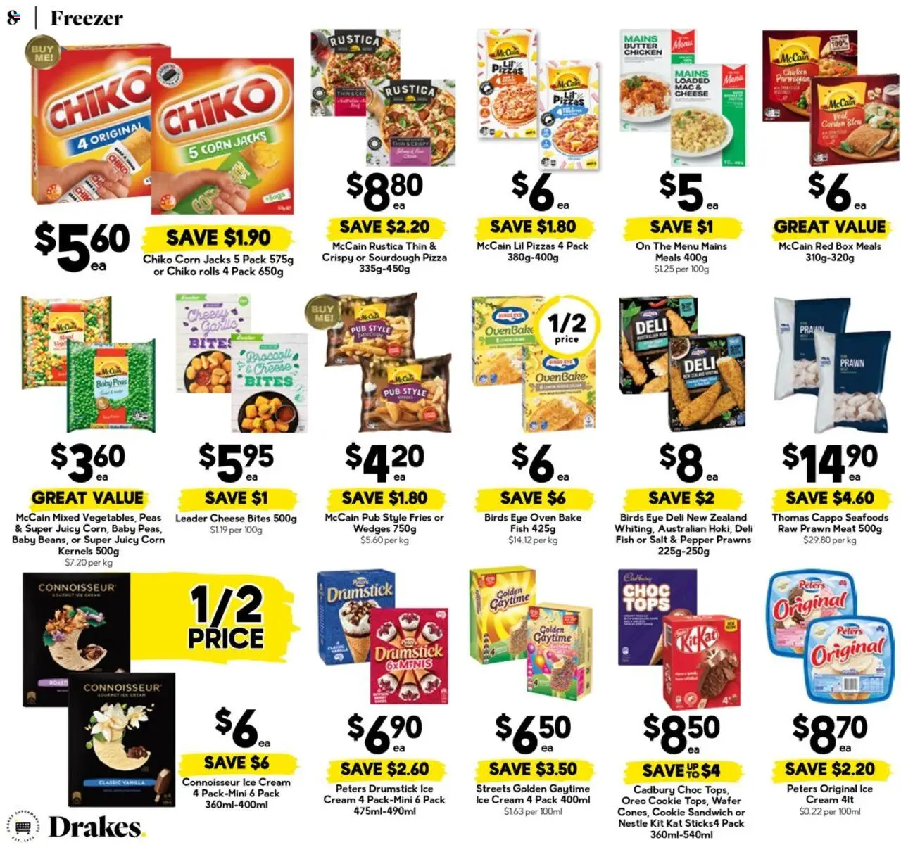 Drakes catalogue - valid from 27.08.2025 | Page: 8 | Products: Chicken, Fish, Prawns, Oven