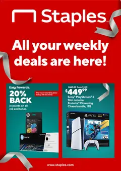 Preview of Staples weekly ads valid from 21.12.2025