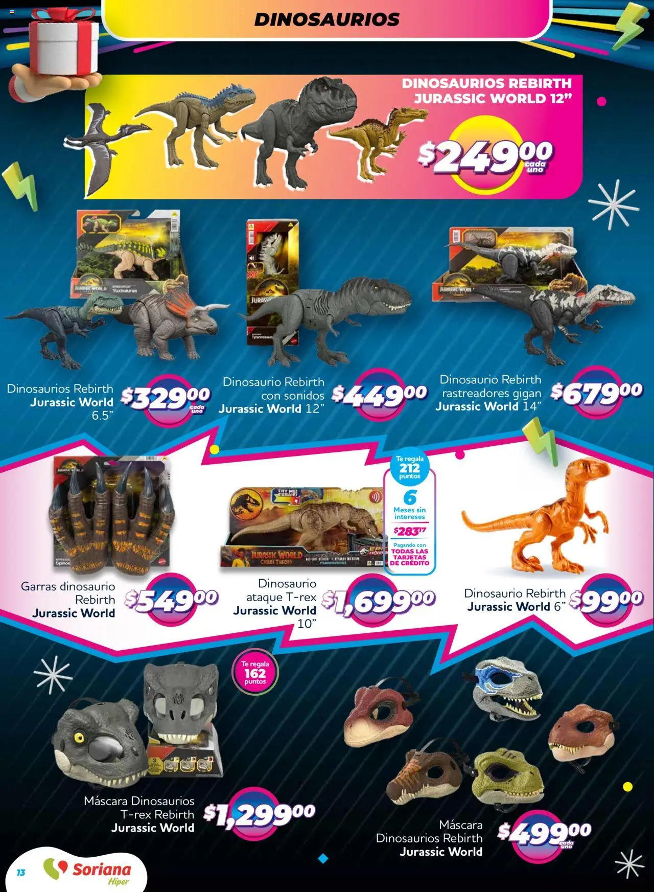 Nuevas ofertas de Soriana válidas en toda la República Mexicana desde el 09.10.2025. ¡Encuentra las mejores ofertas en Soriana - Reino de los Juguetes Súper Nacional! | Página: 13 | Productos: Máscara, Té