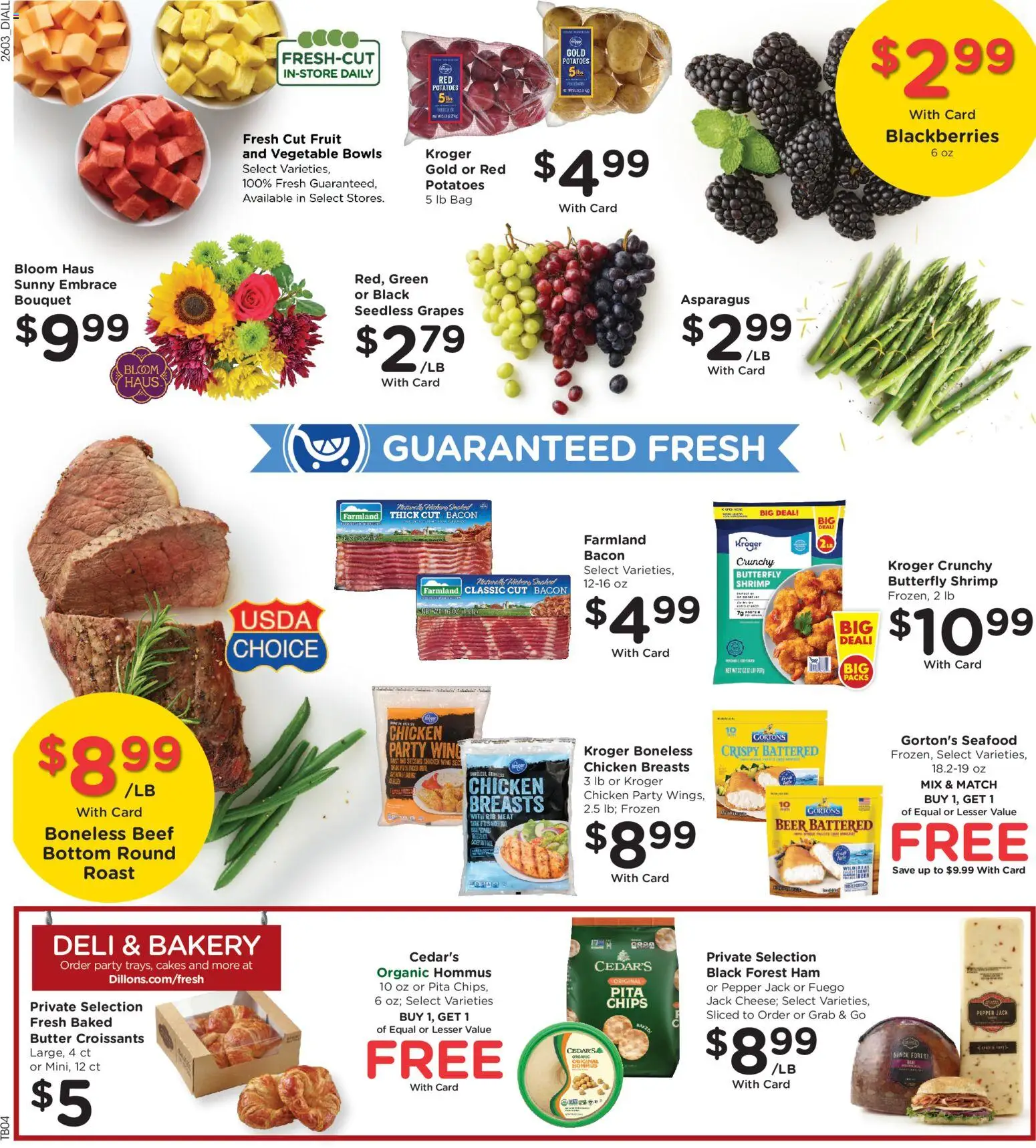 Dillons Weekly Ad - KS - valid from 18.02.2026 | Page: 9 | Products: Asparagus, Ham, Potatoes, Seafood