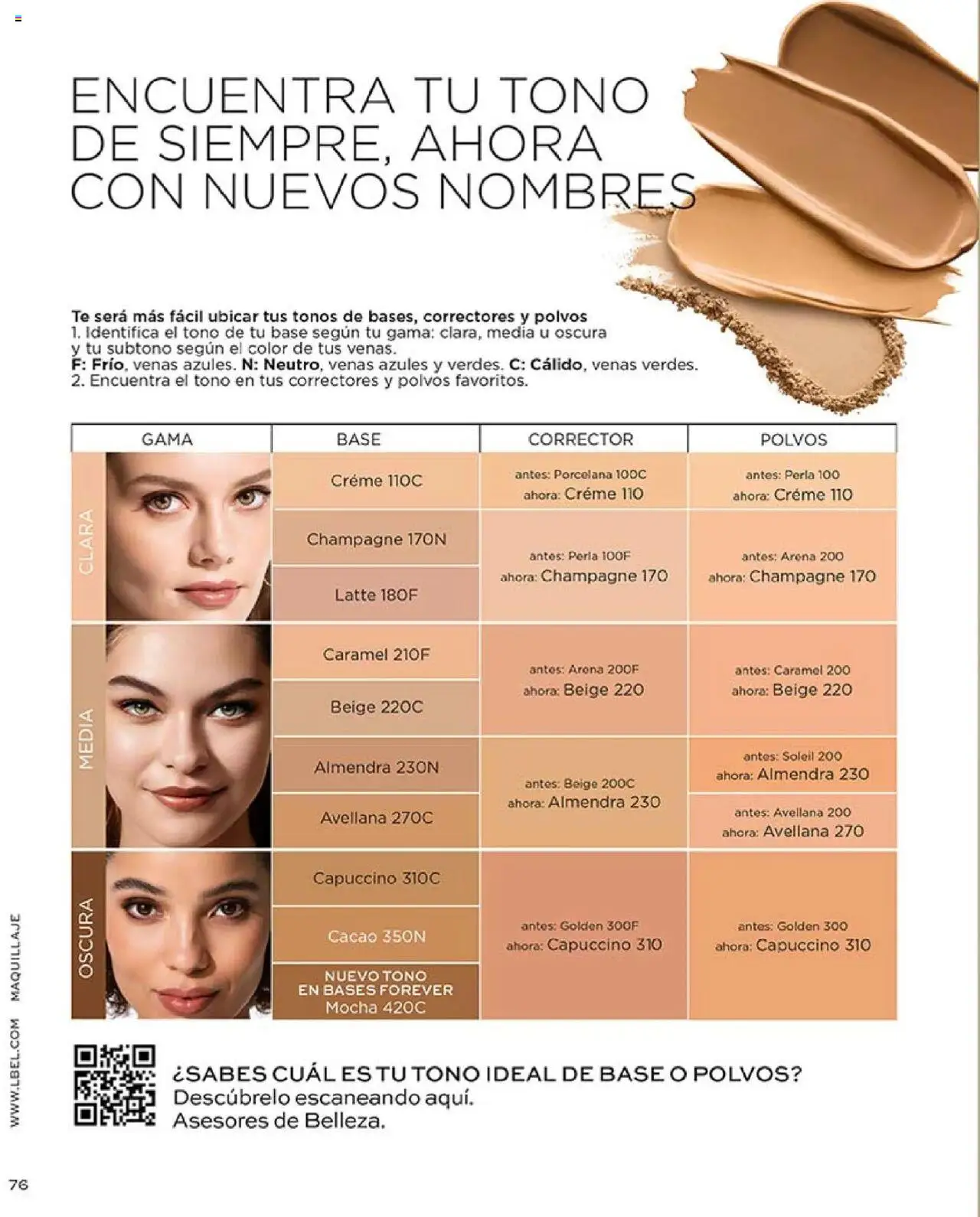 Catálogo L'Bel Campaña 17 │ válido desde el 14.10.2025 | Página: 76 | Productos: Almendra, Cacao, Maquillaje, Base