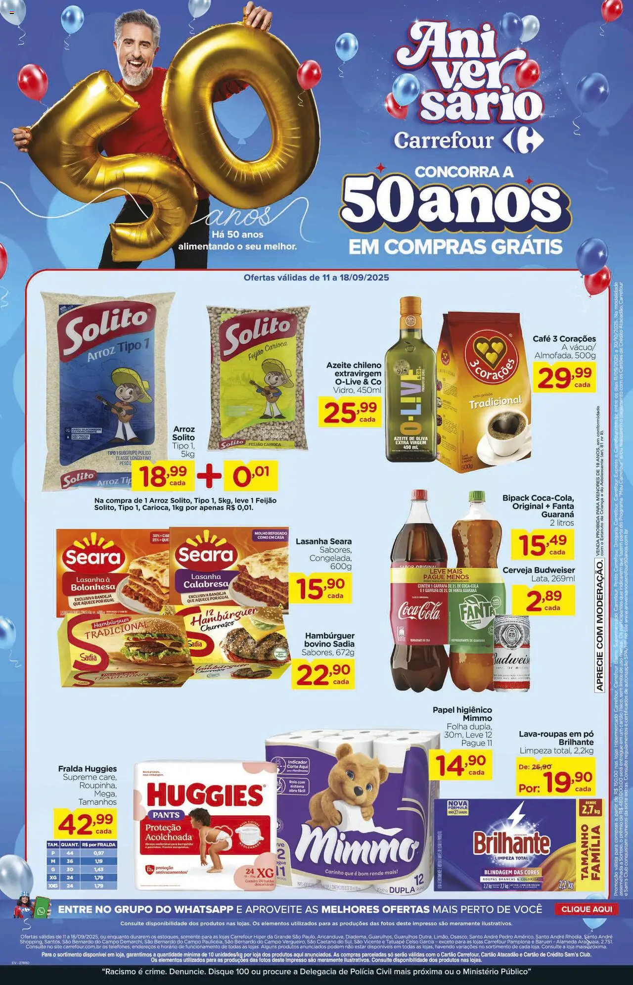 Carrefour Folheto - válido de 11.09.2025 | Página: 2 | Produtos: Feijão, Pó, Hambúrguer, Bandeja