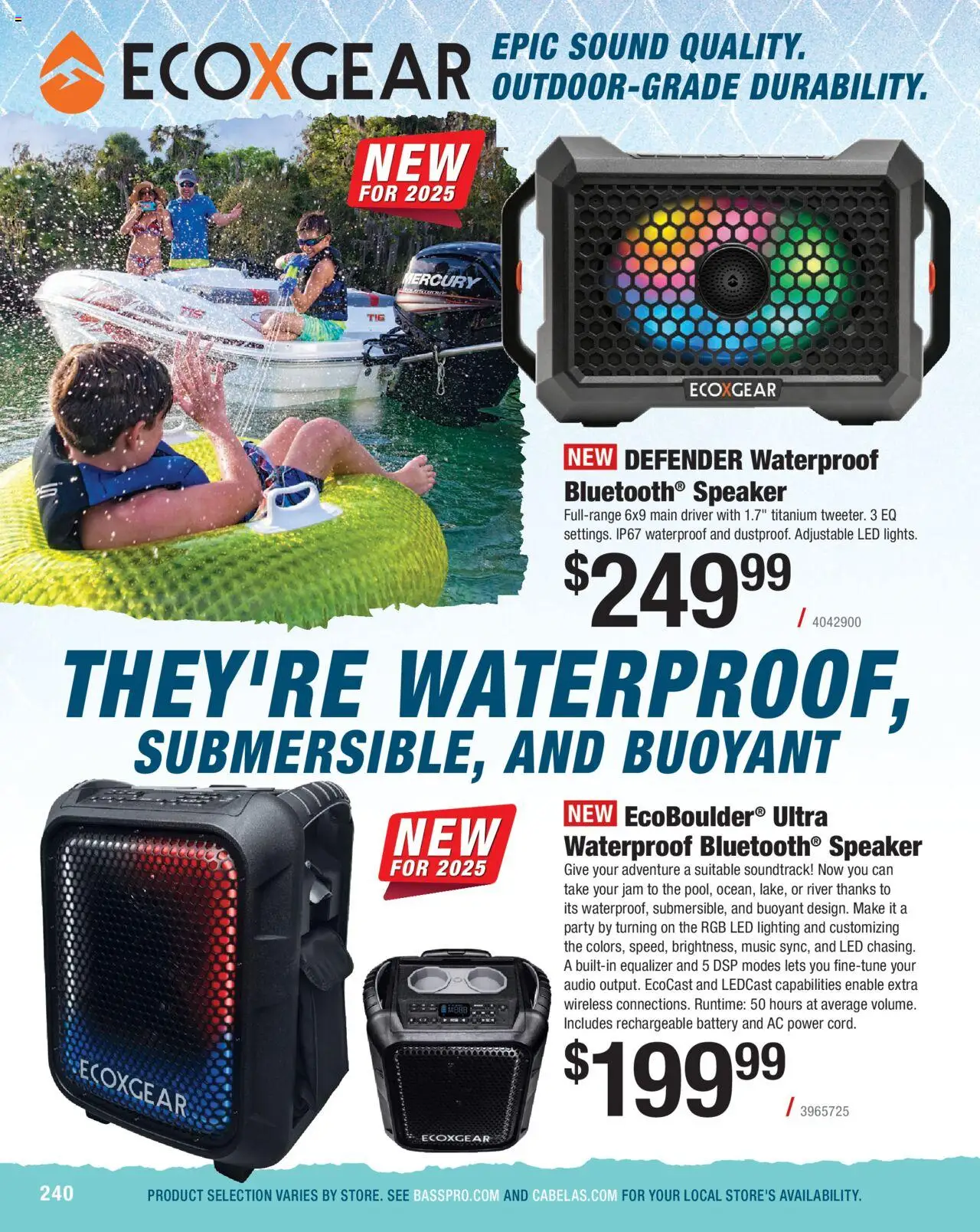 Cabela's Saltwater Specialist 25 - valid from 01.01.2025 | Page: 240 | Products: Battery, Audio, Speaker