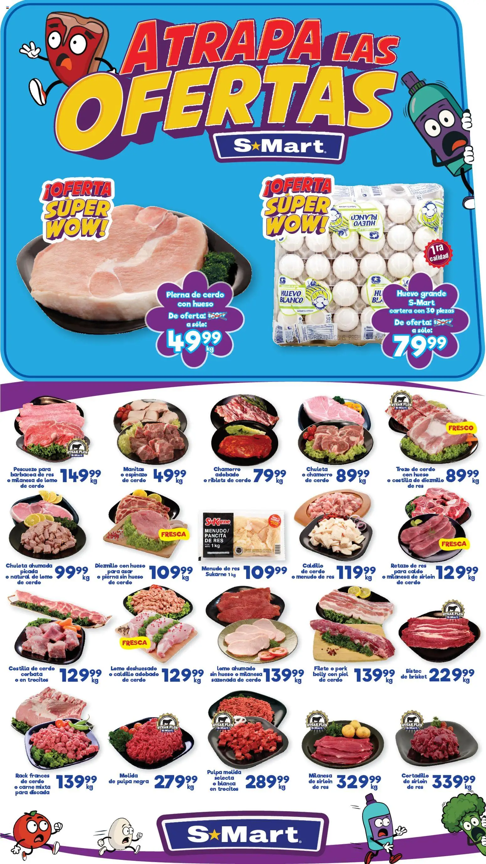 Nuevas ofertas de S-Mart válidas en toda la República Mexicana desde el 20.01.2026. ¡Encuentra las mejores ofertas en S-Mart folleto Ofertas de Feria Monterrey! | Página: 1 | Productos: Milanesa, Cerdo, Res, Corbata