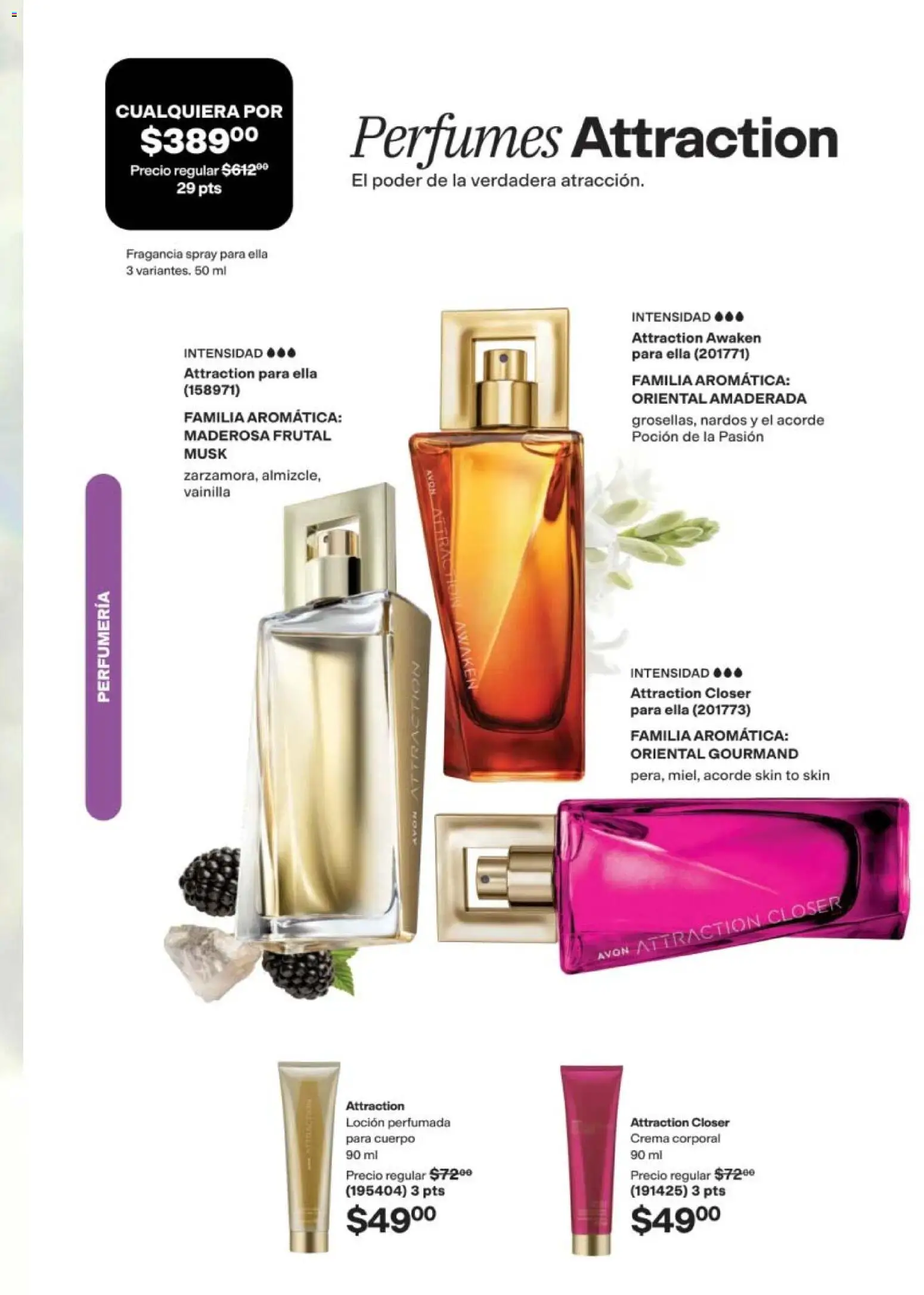 Nuevas ofertas de AVON válidas en toda la República Mexicana desde el 08.05.2026. ¡Encuentra las mejores ofertas en AVON campaña 8 2026! | Página: 45 | Productos: Loción, Body, Perfume, Fragancia