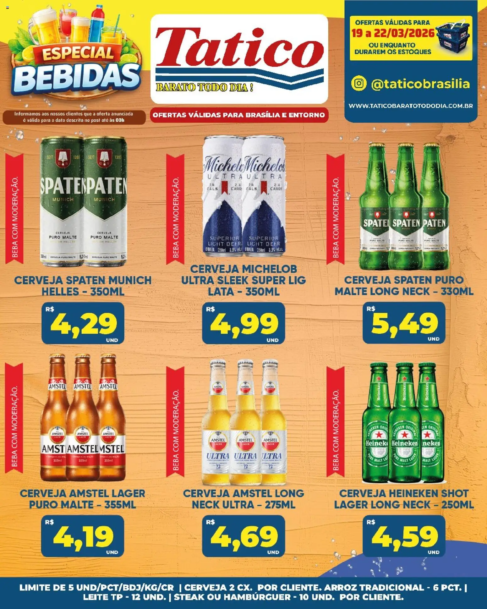 Tatico Folheto - válido de 19.03.2026 | Página: 24 | Produtos: Leite, Cerveja, Cerveja Heineken, Heineken